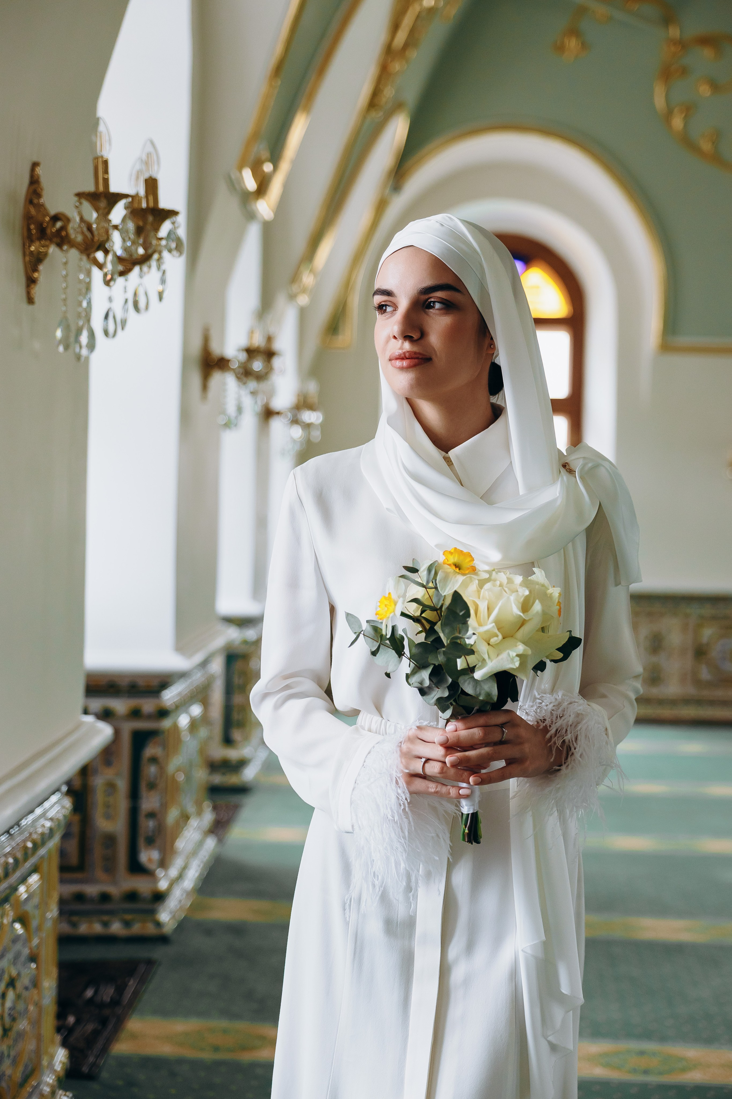 никах в мечети Марджани,  фотосессия в мечети Марджани, фотограф на никах Казань Ranas4you, образ невесты на никах, завязывание платка Казань, платье на никах Казань, фотограф на мусульманские свадьбы Ranas4you