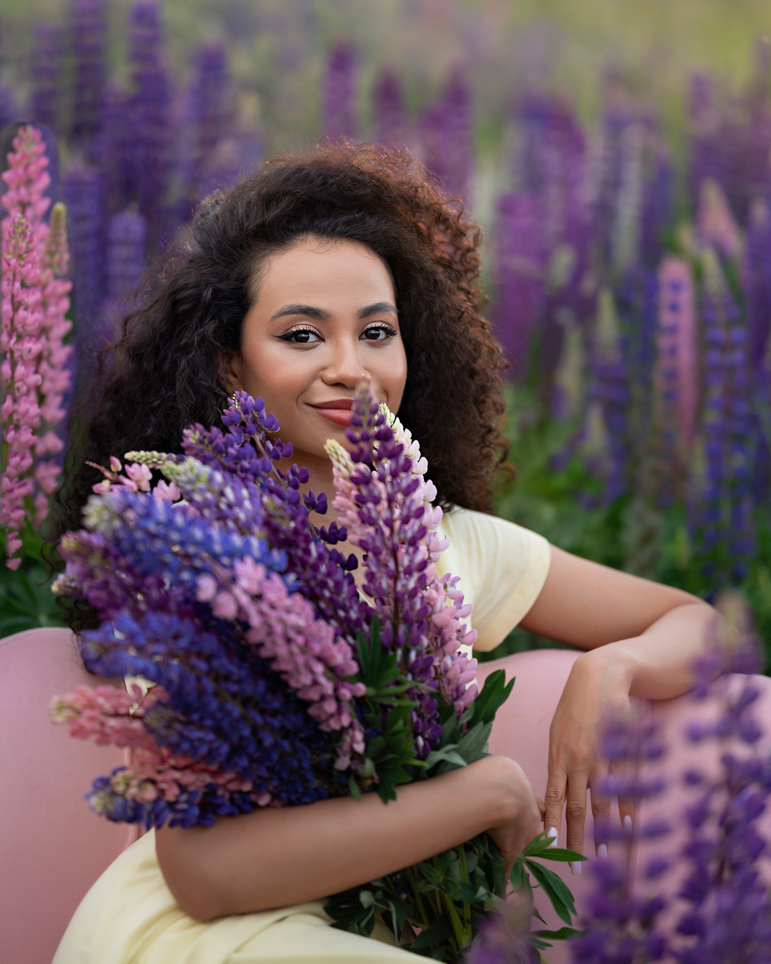 Люпиновое поле. Детский и семейный фотограф г. Москва Оксана Катаджи