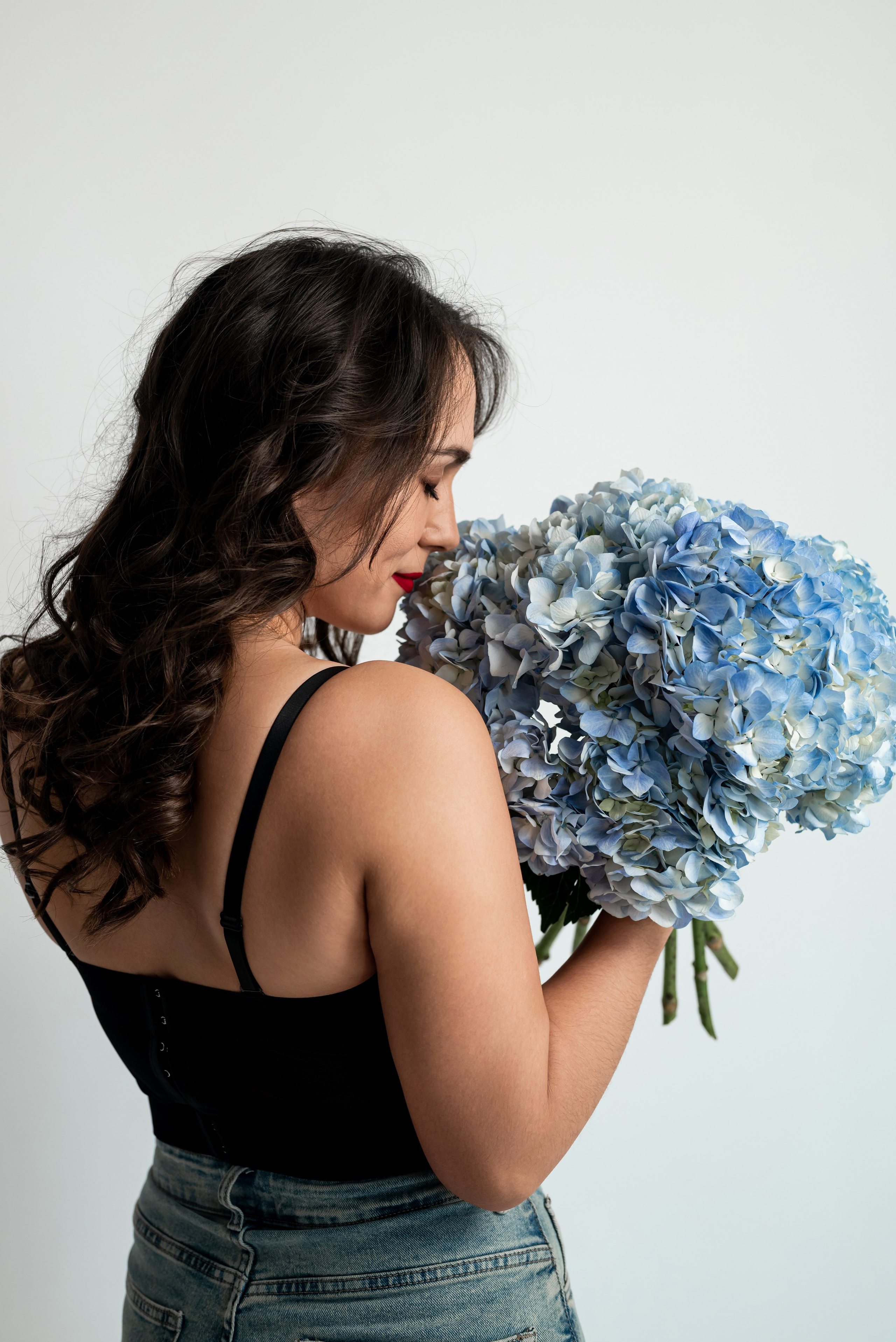Фотопроект с голубыми гортензиями. Фотограф в городе Салават