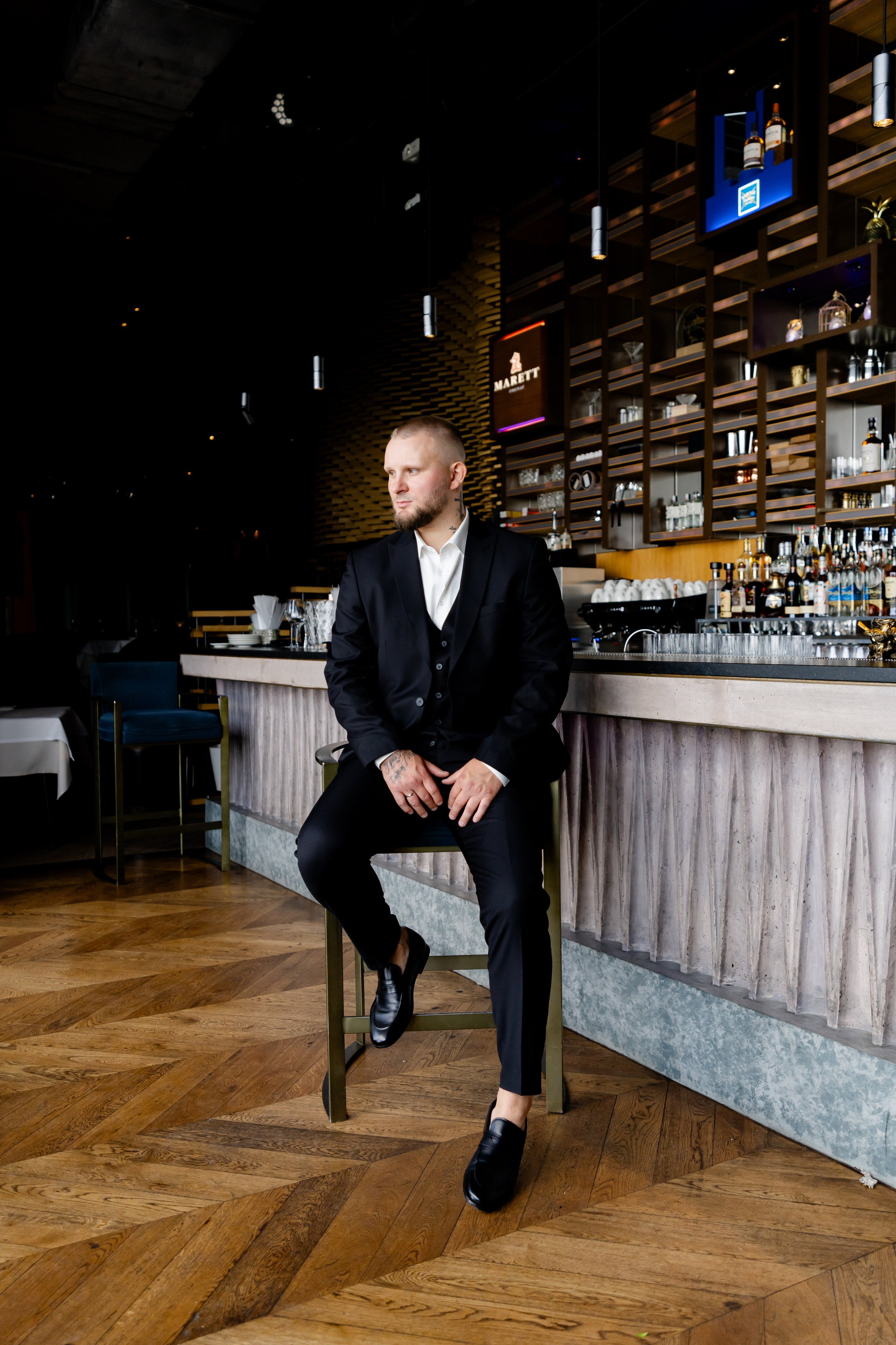 Свадебная фотосессия в баре. фотограф Москва 