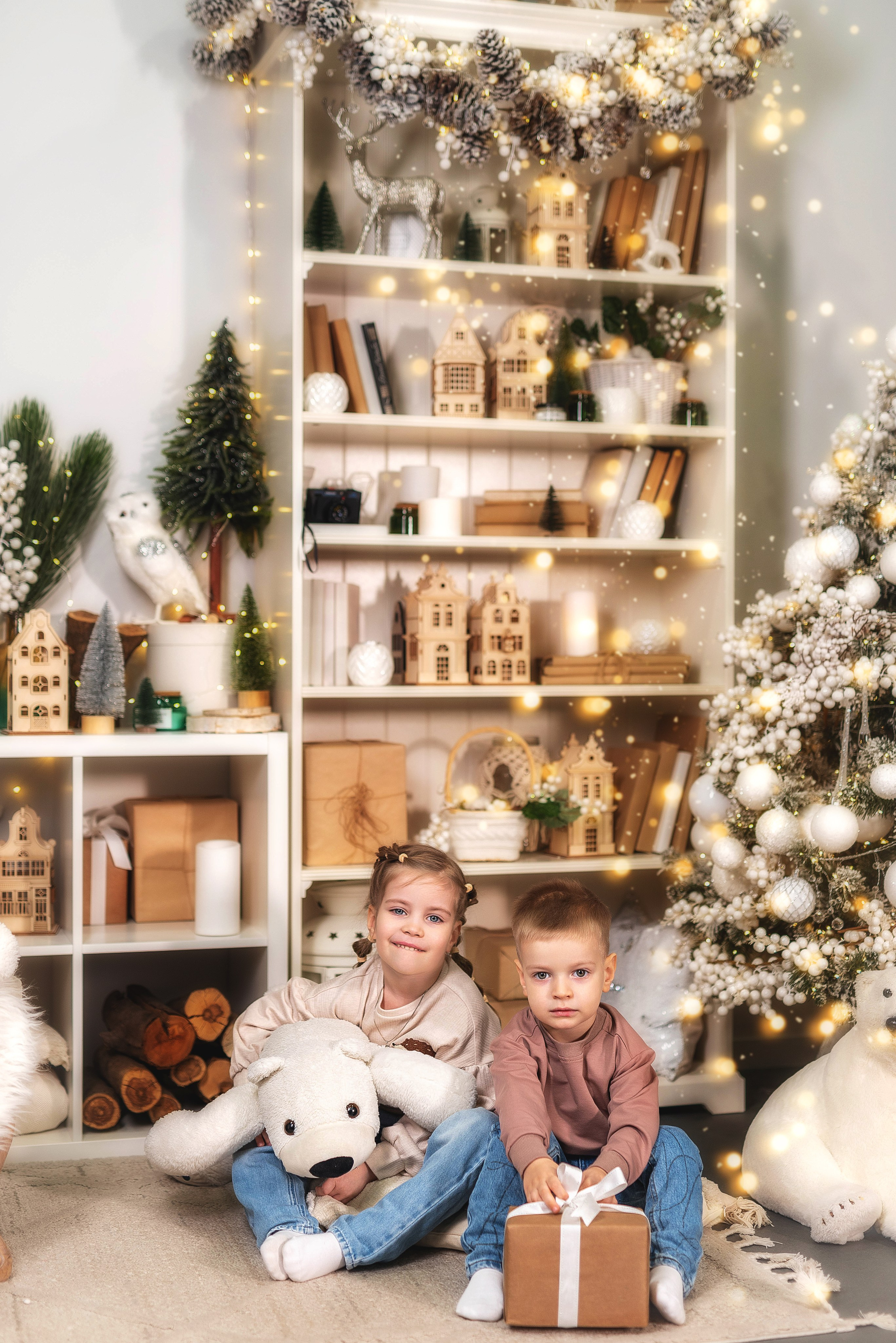 Новогодняя семейная фотосессия. Семейный, детский фотограф в Воронеже Анна Никитина