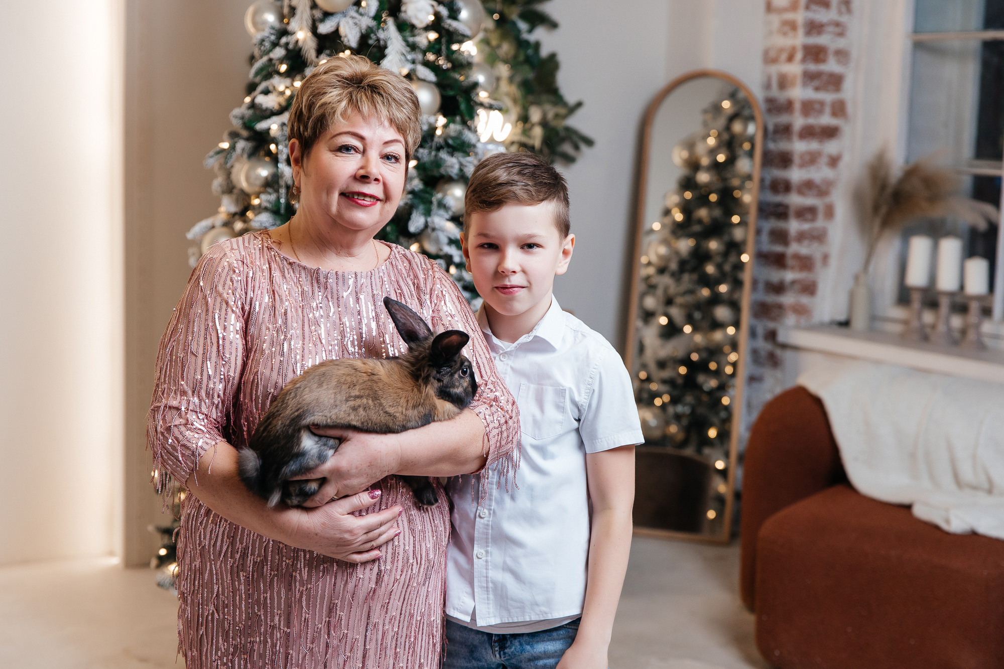 Екатерина, Алексей, Артем и бабушка Галина (3 января 2023). Свадебный и семейный фотограф Крамар Наталья