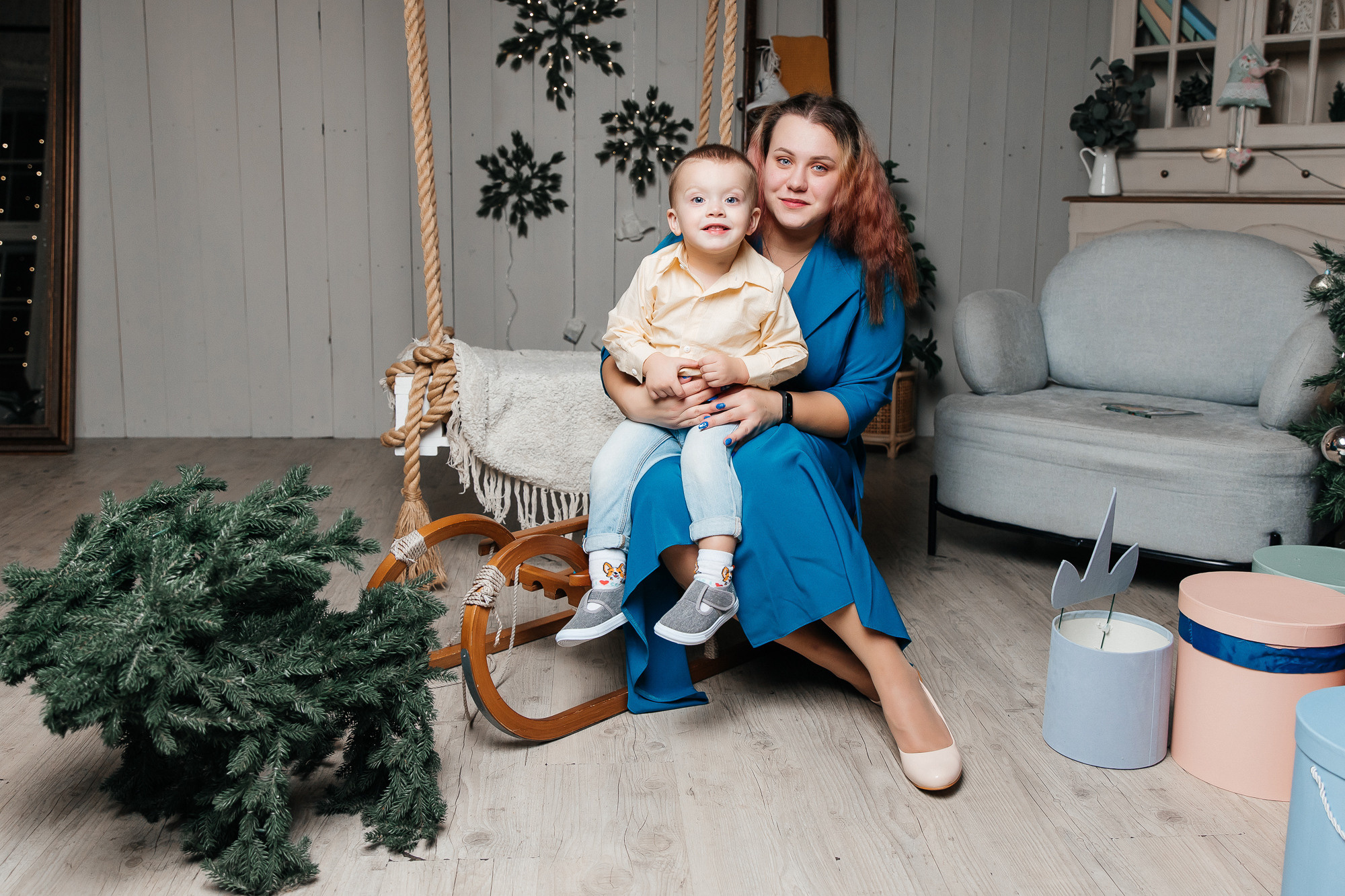 Алина, Дениска и бабушка Татьяна (13 ноября 2022). Свадебный и семейный фотограф Крамар Наталья