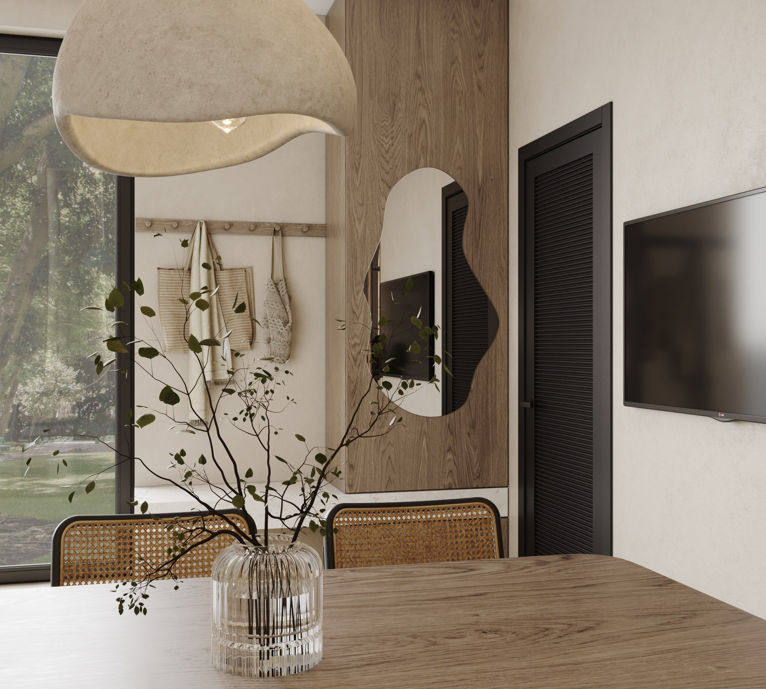 Визуализация дом 50 м². Интерьерная 3D Визуализация