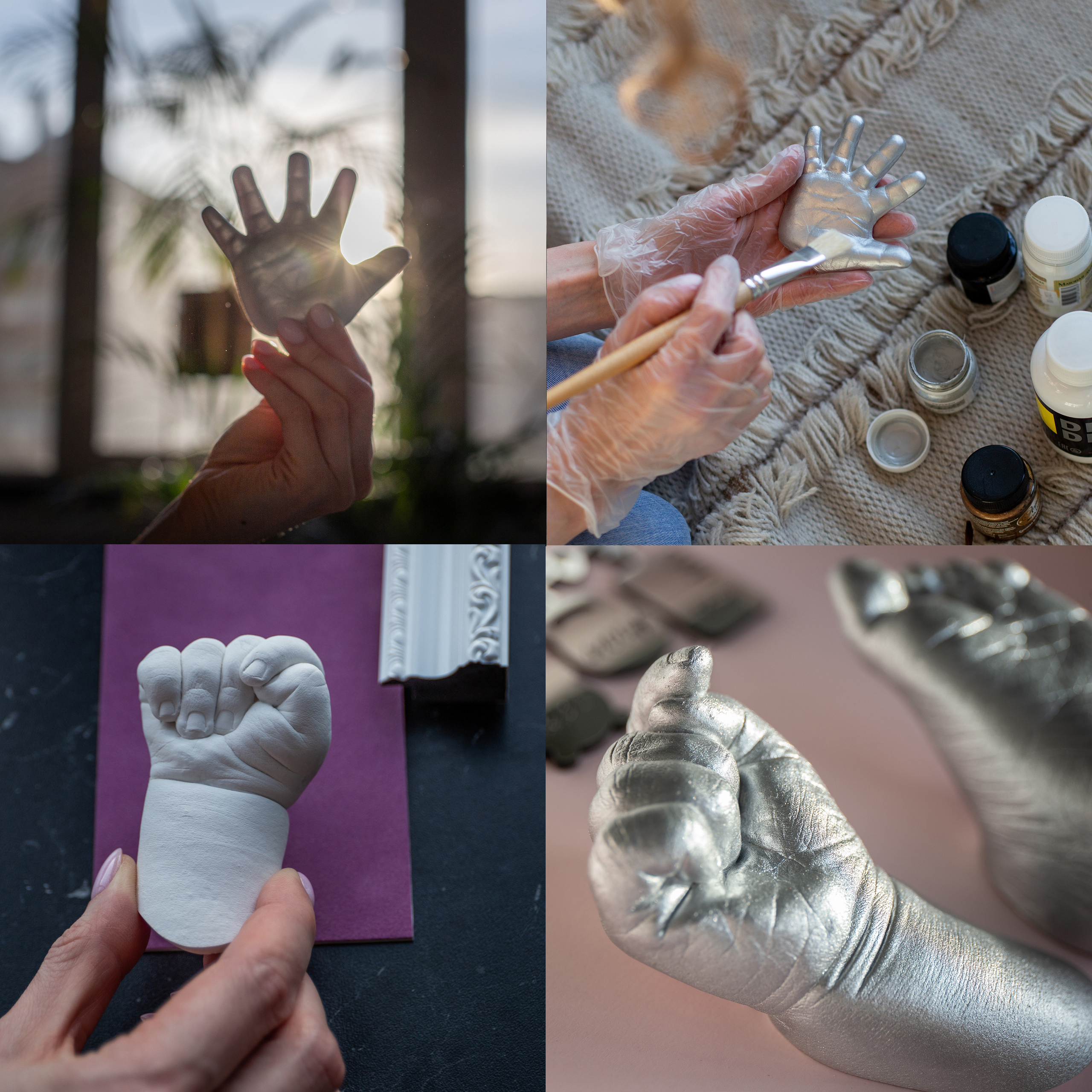 Скульптур Елена. Слепки ручек/ножек малышей и семейные скульптуры_2022. Семейный фотограф в Санкт-Петербурге