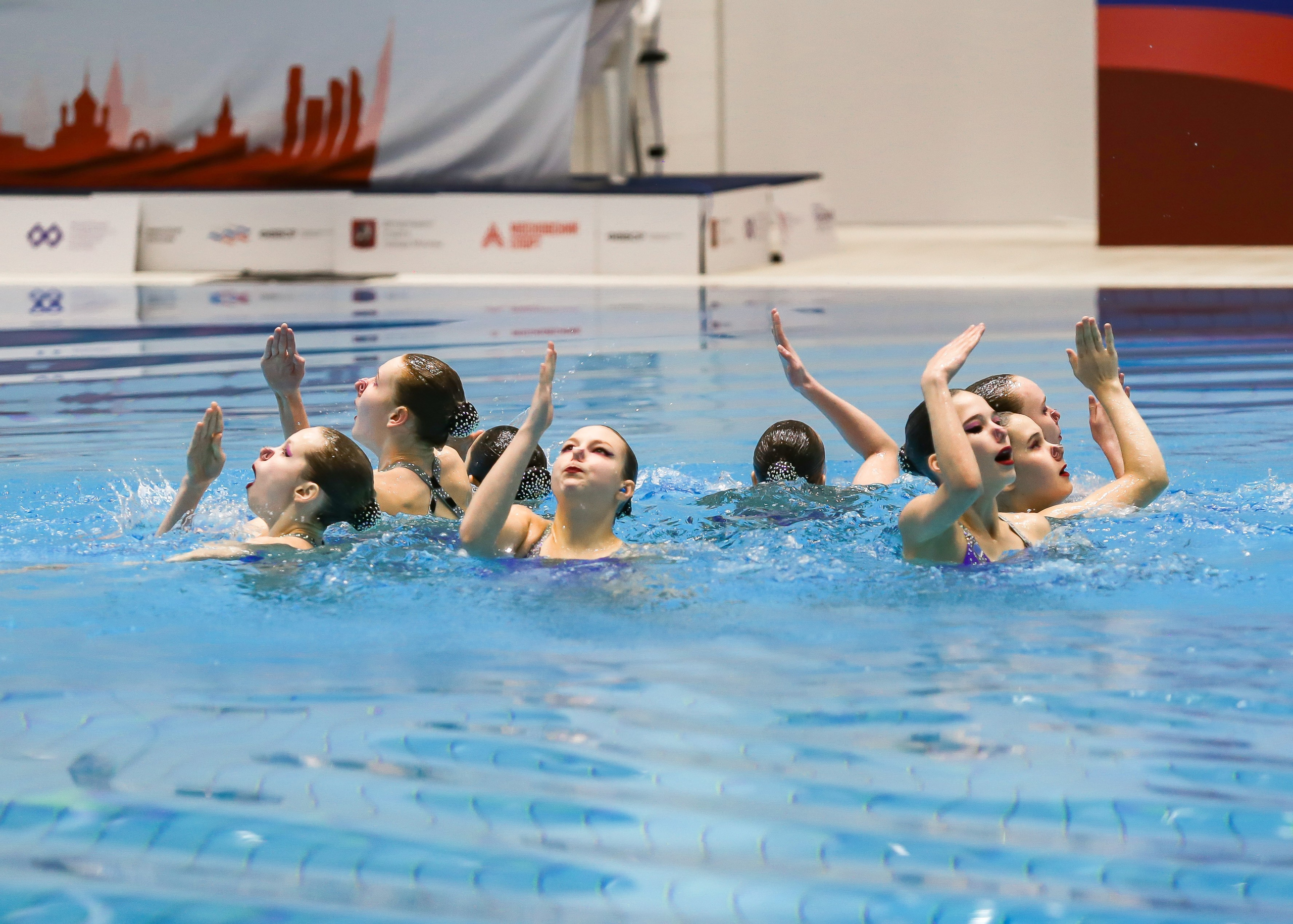Первенство России по синхронному плаванию. Техническая программа. Группы. Репортажный фотограф в Москве