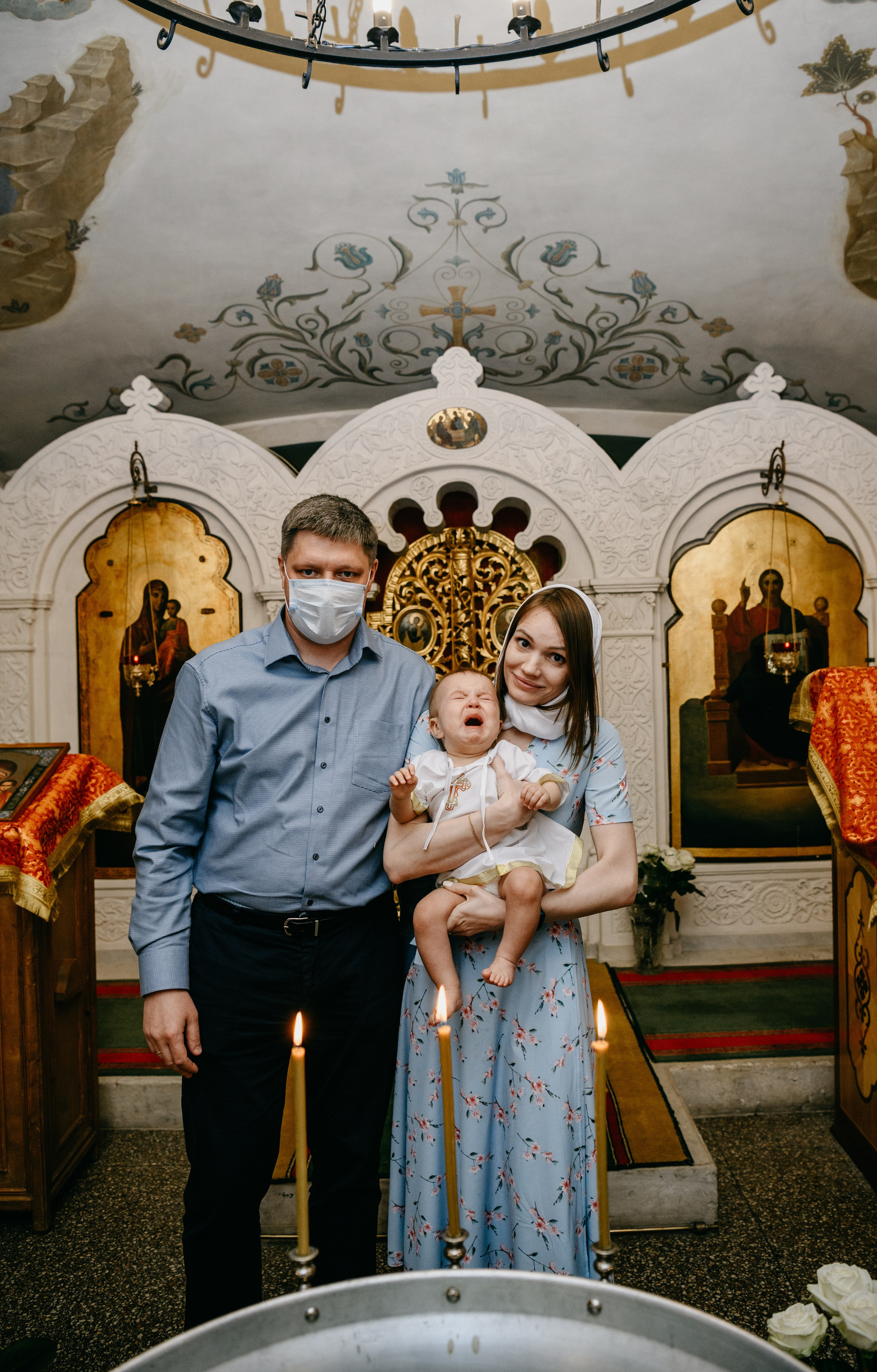 Крещение Александра. Фотограф на выписку из роддома в Москве и МО