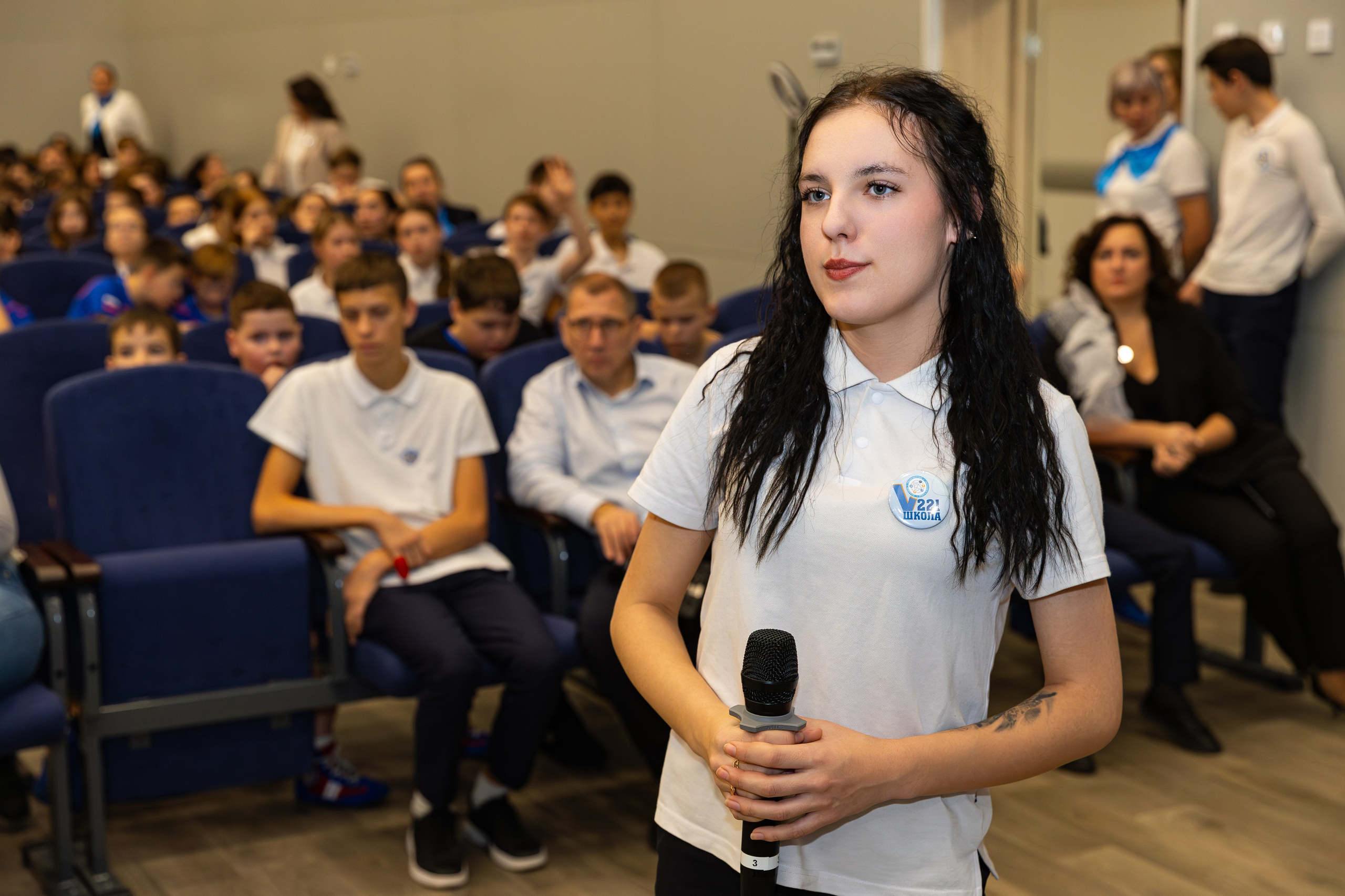 Открытия спортивного зала по вольной борьбе. В школе № 221. Фотограф Александр Поздняков  Новосибирск