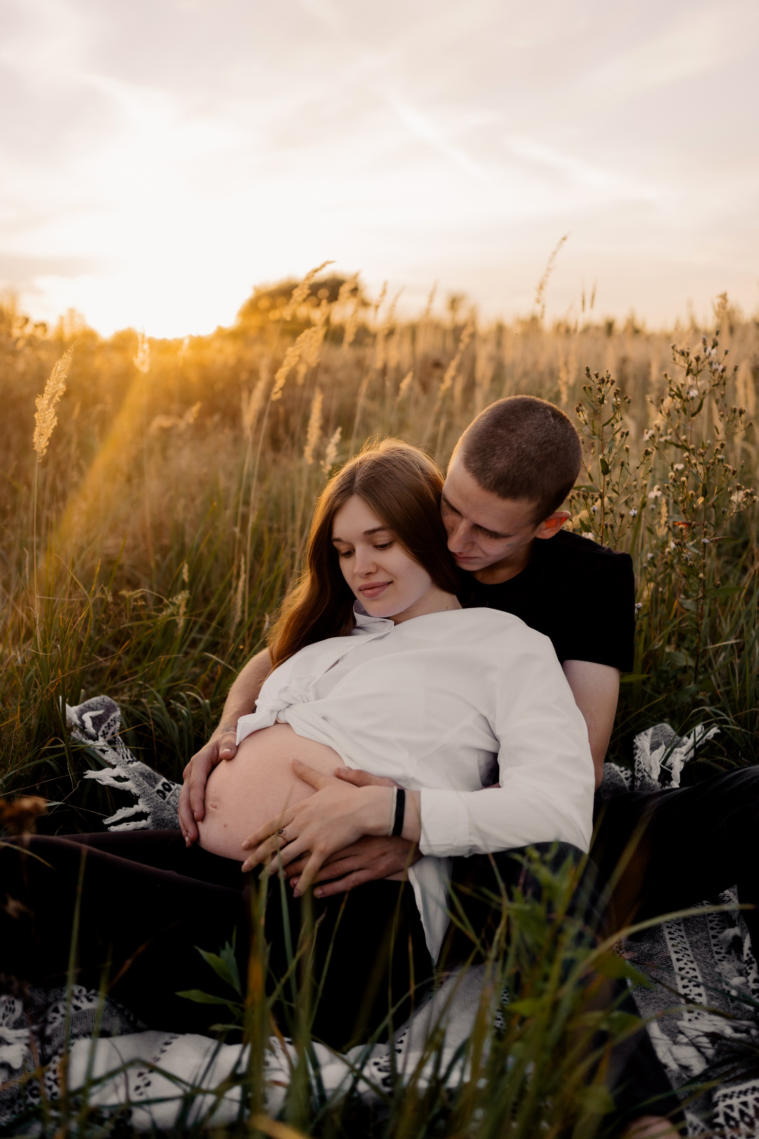 Фотосессия беременности на природе. Семейный фотограф в Москве и в Домодедово Екатерина Патракова