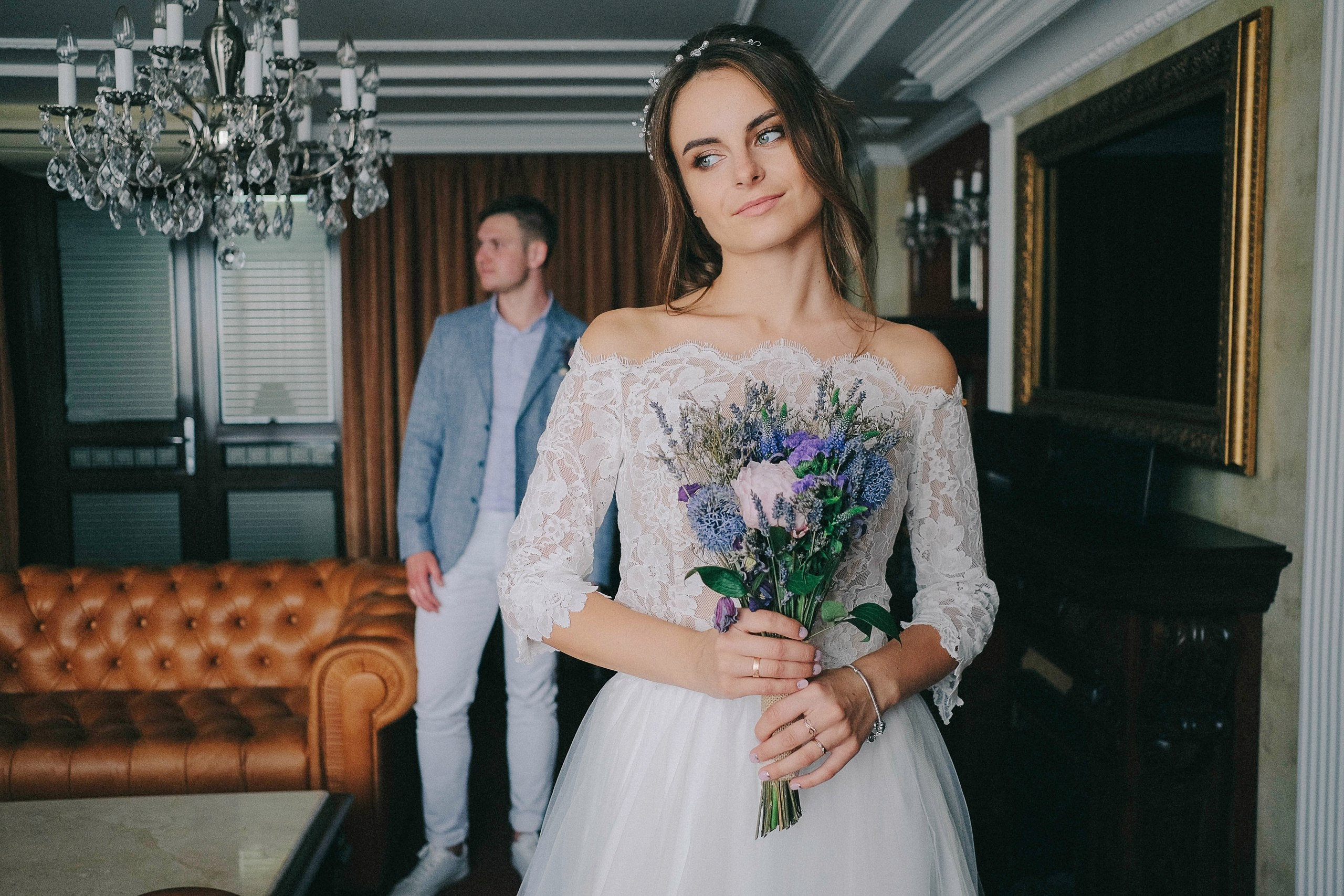 Первая встреча жениха и невесты, свадебный фотограф