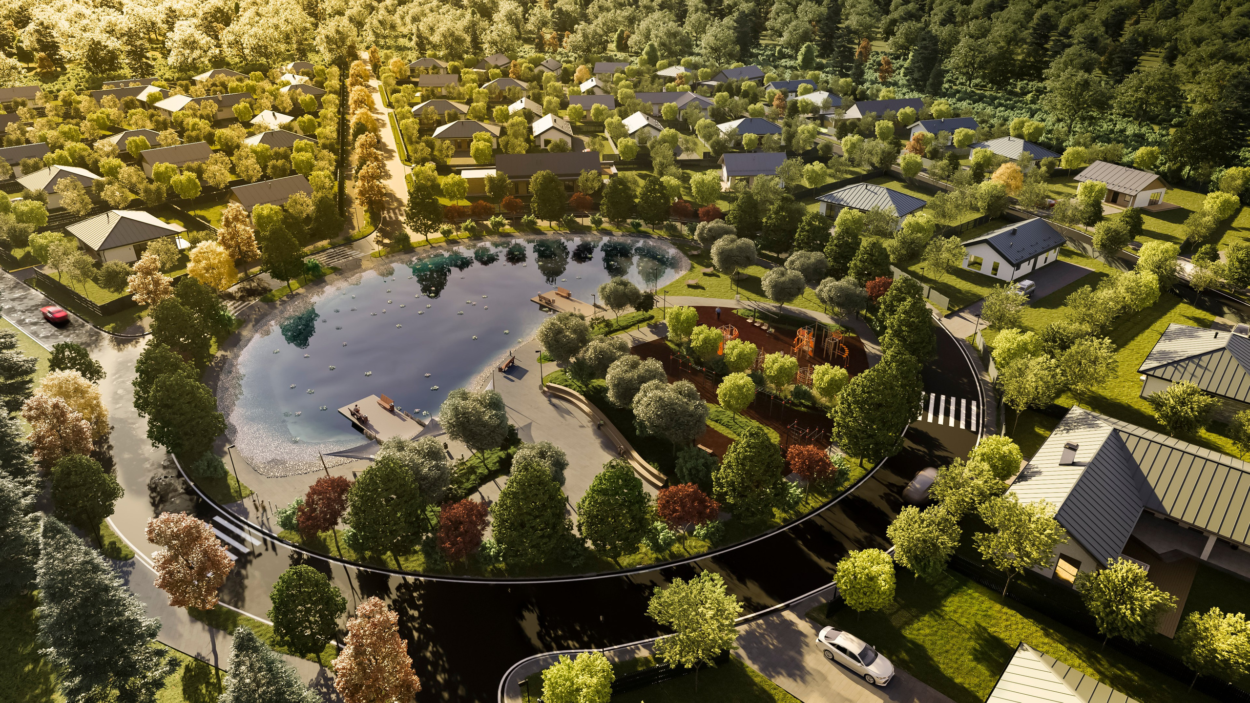 Коттеджный посёлок «Волошино Парк». Визуальный контент для недвижимости в Калининграде