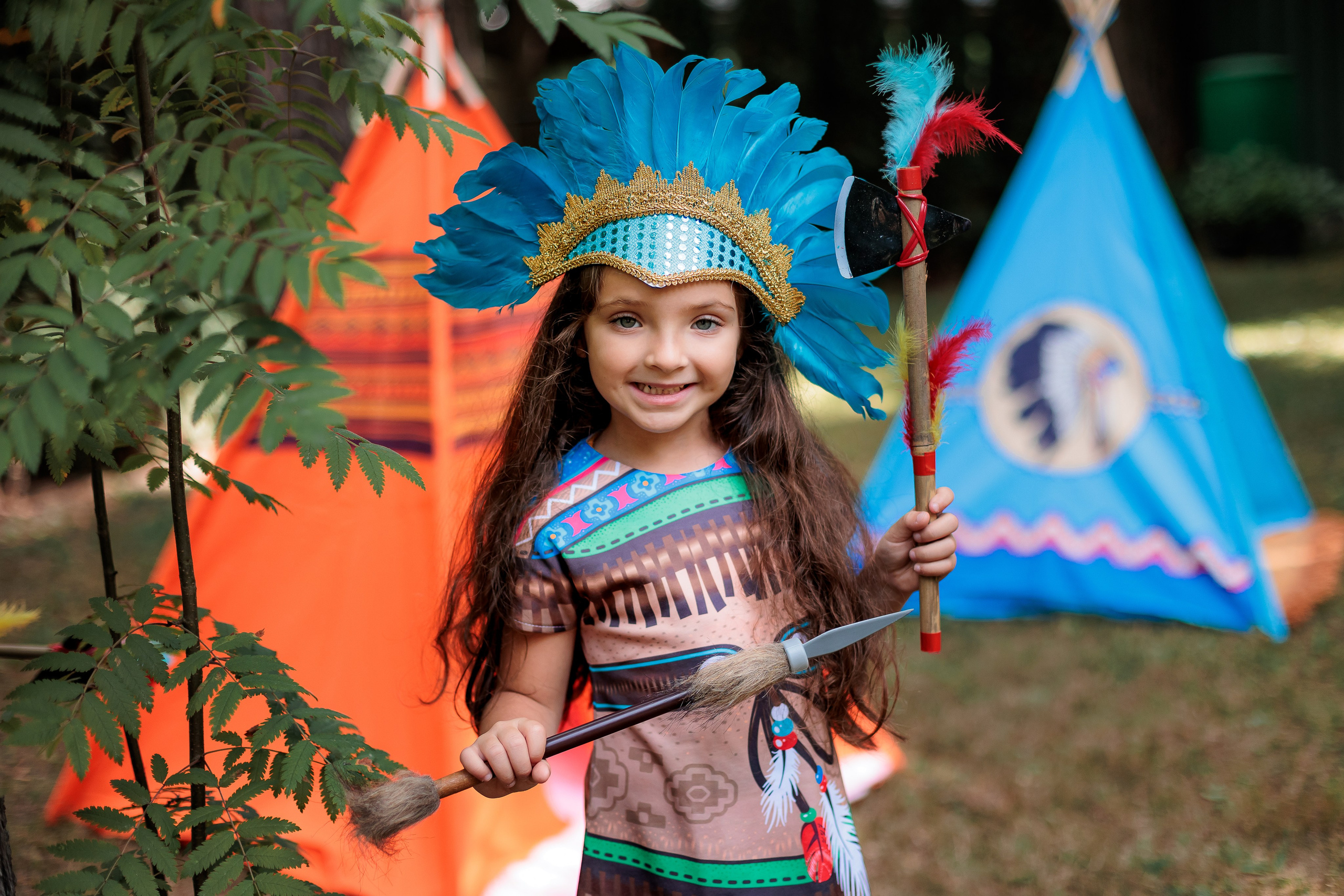 День рождения Леона «Индейцы». Семейный и детский фотограф Комина Елена, Власиха, Одинцово
