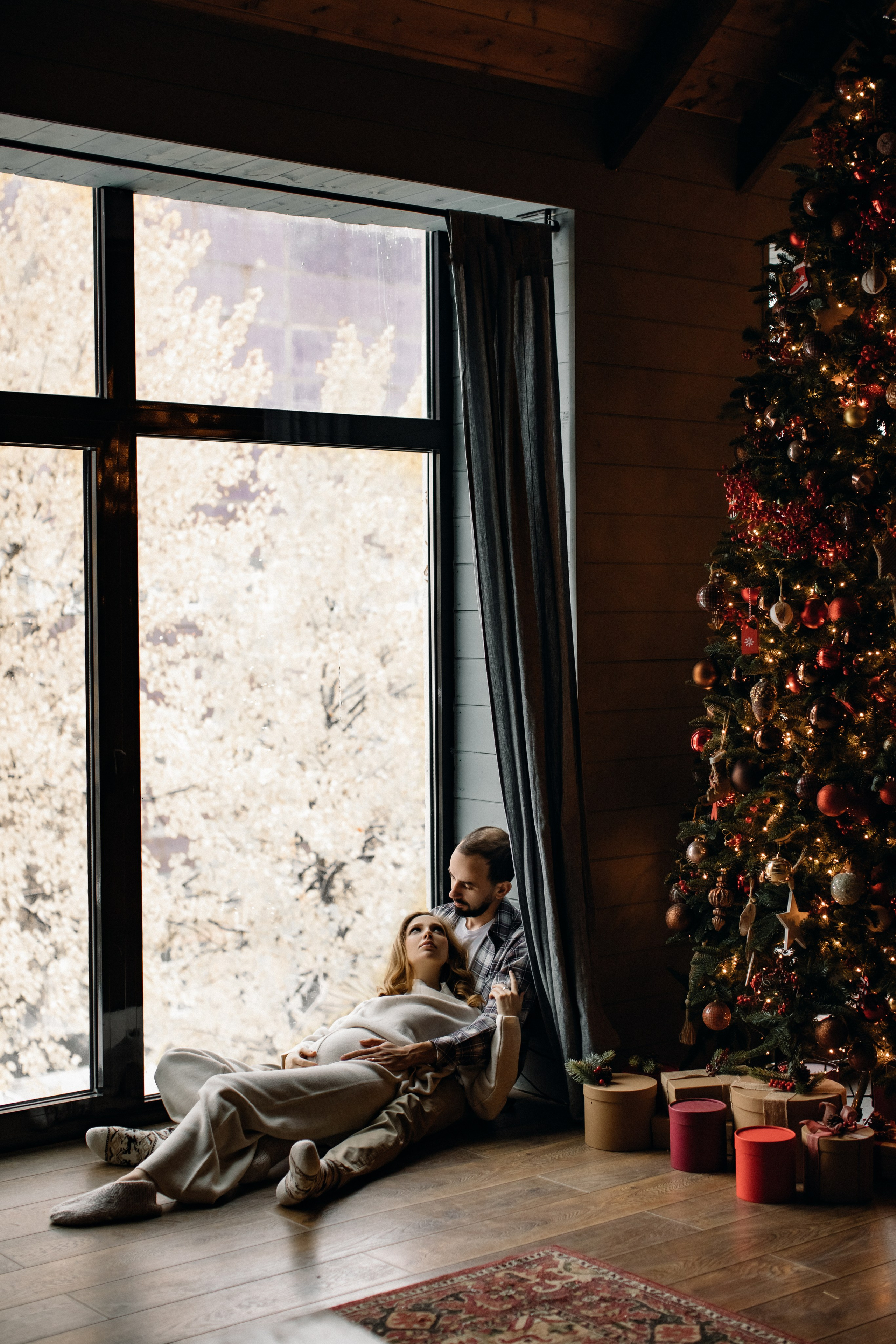 Ксения и Владимир Новогодняя История. Фотограф в Москве Ольга Сатони