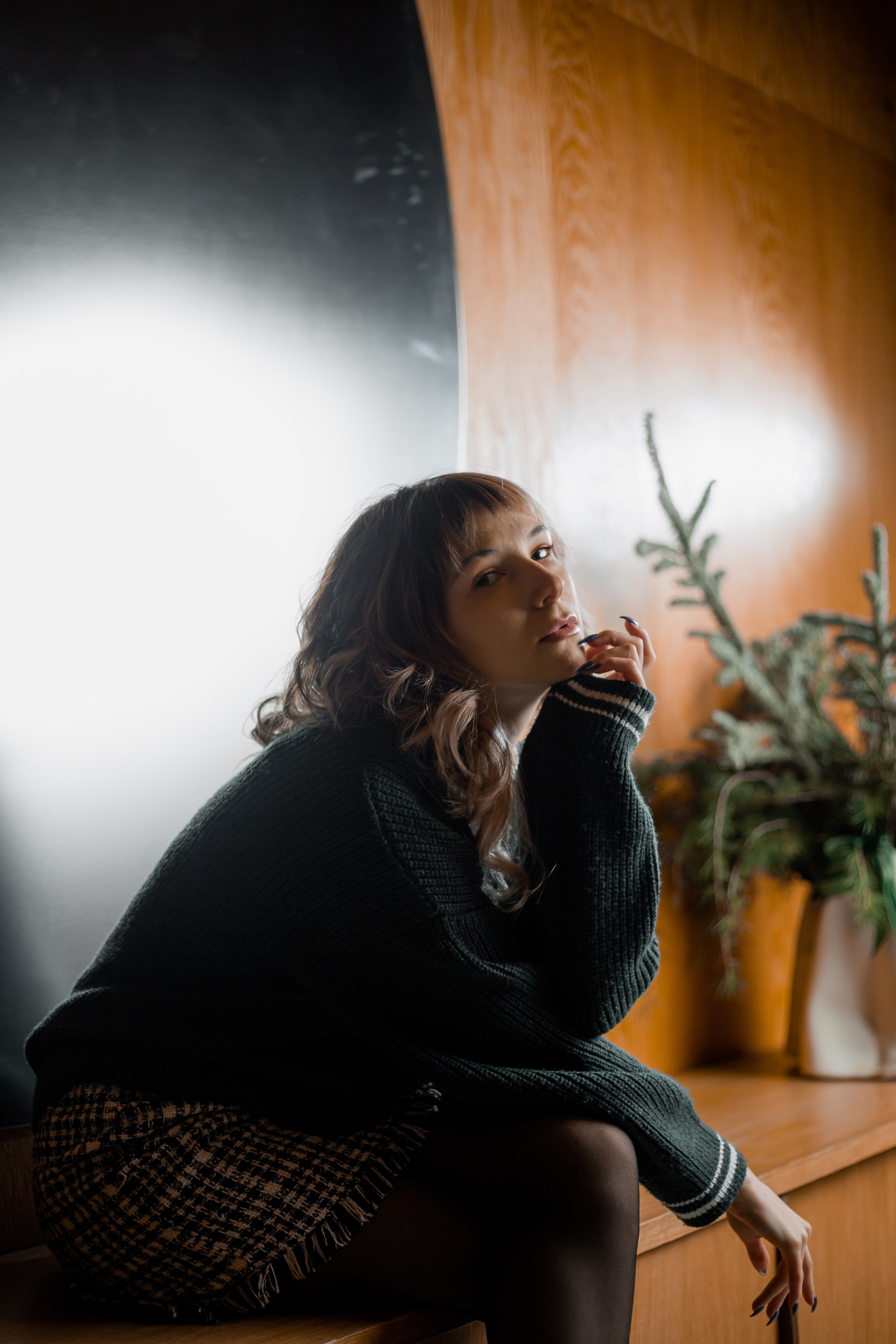 Стильная Новогодняя в студии. Свадебный и женский фотограф в Санкт-Петербурге Муртеева Екатерина