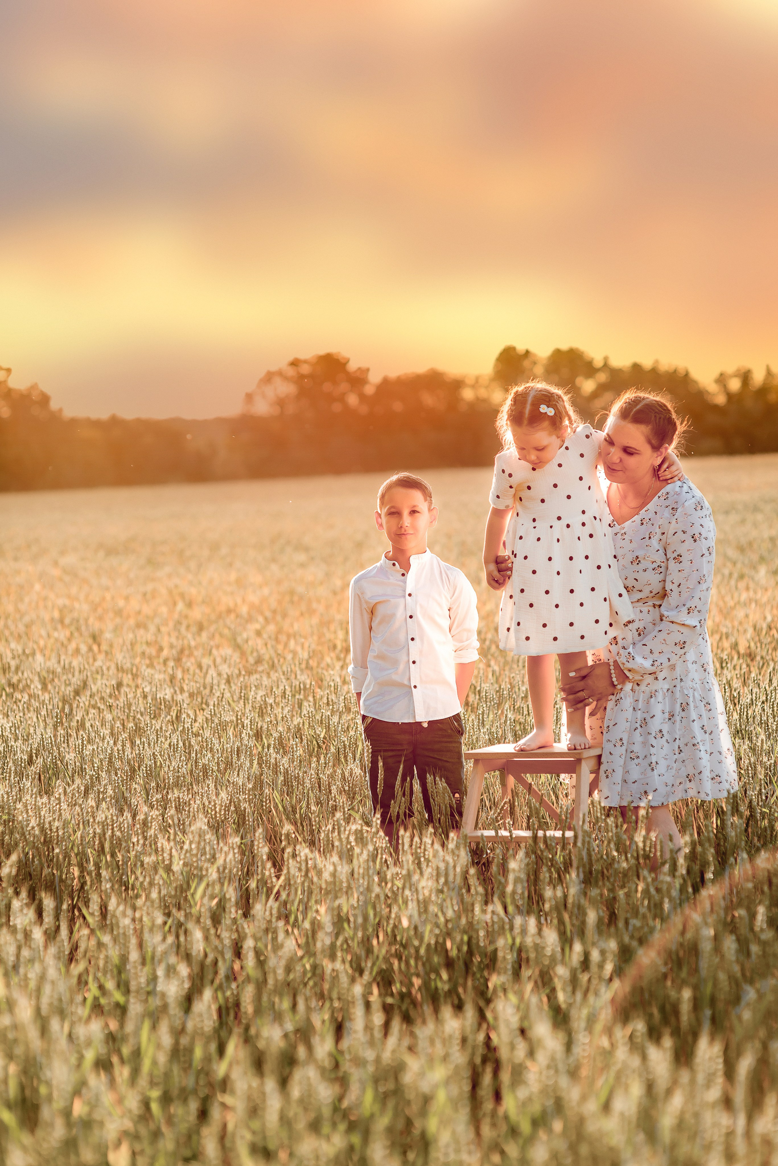 Съемка в полях 2024. Семейный и детский фотограф Наталья Горда