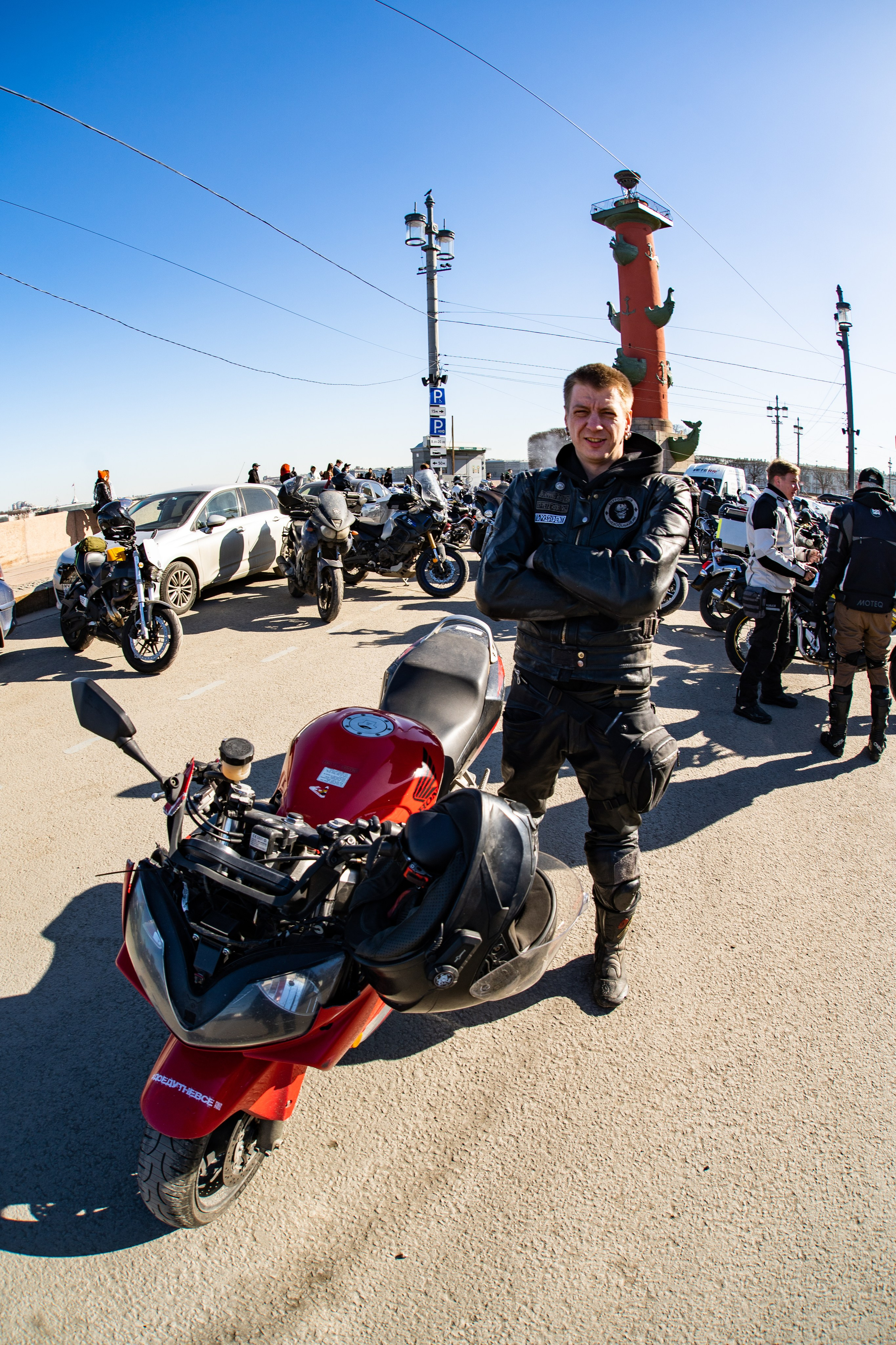 Весенний прохват мотоклуба Normans Riders MC. Концертный и репортажный фотограф в Санкт-Петербурге Слава Пахомов