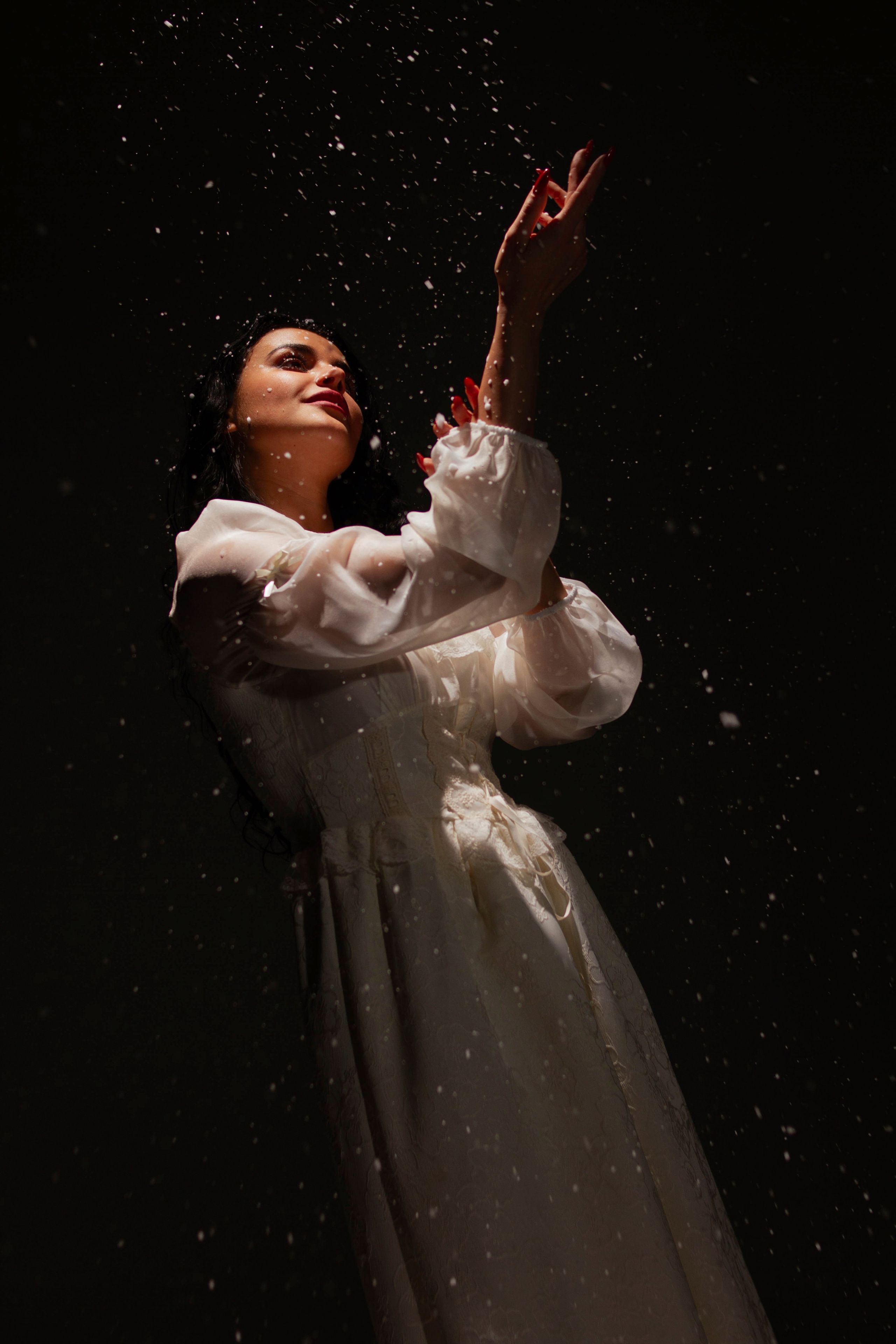 Снег в студии. Создадим шедевр? Виталина и её фотоискусство