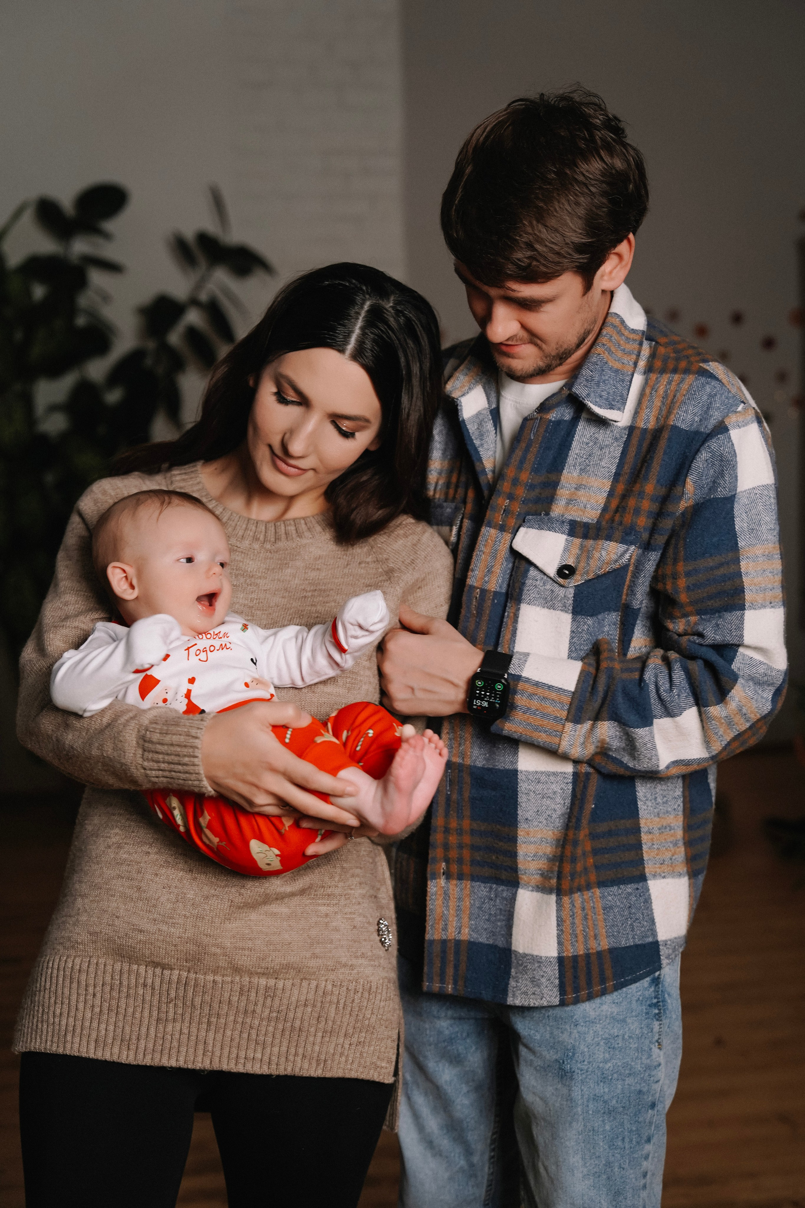 Семейная новогодняя съёмка. Фотограф с психологическим образованием