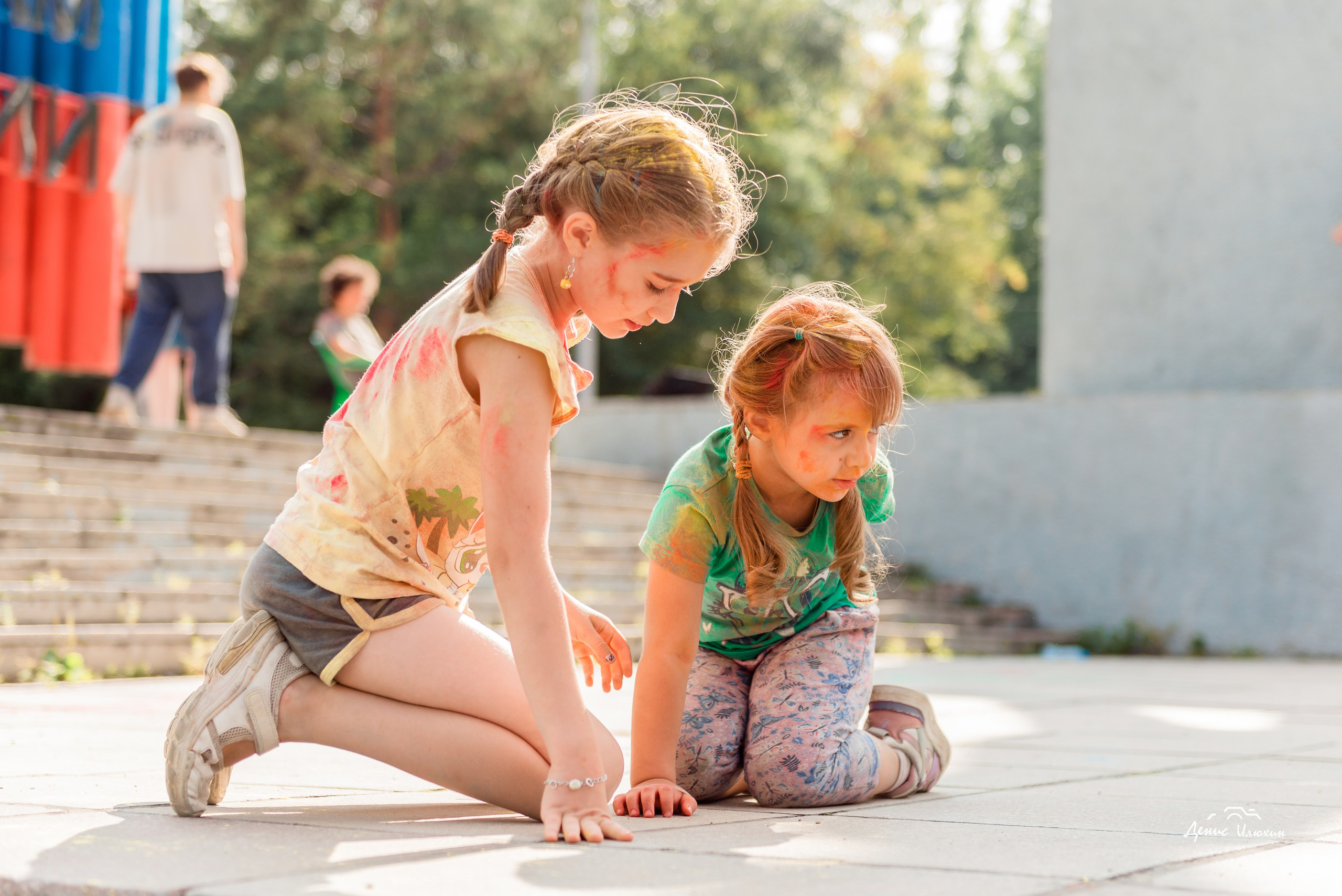 Краски Холи в Комсомольском Парке 2023. Детский фотограф, семейный фотограф и репортажи в Кемерово