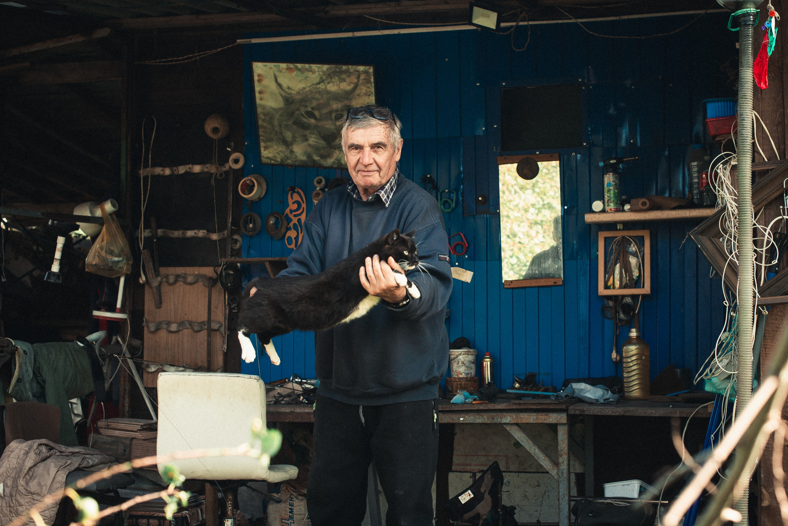 Папа и кот. Женский фотограф Крещение Венчание Москва Брянск