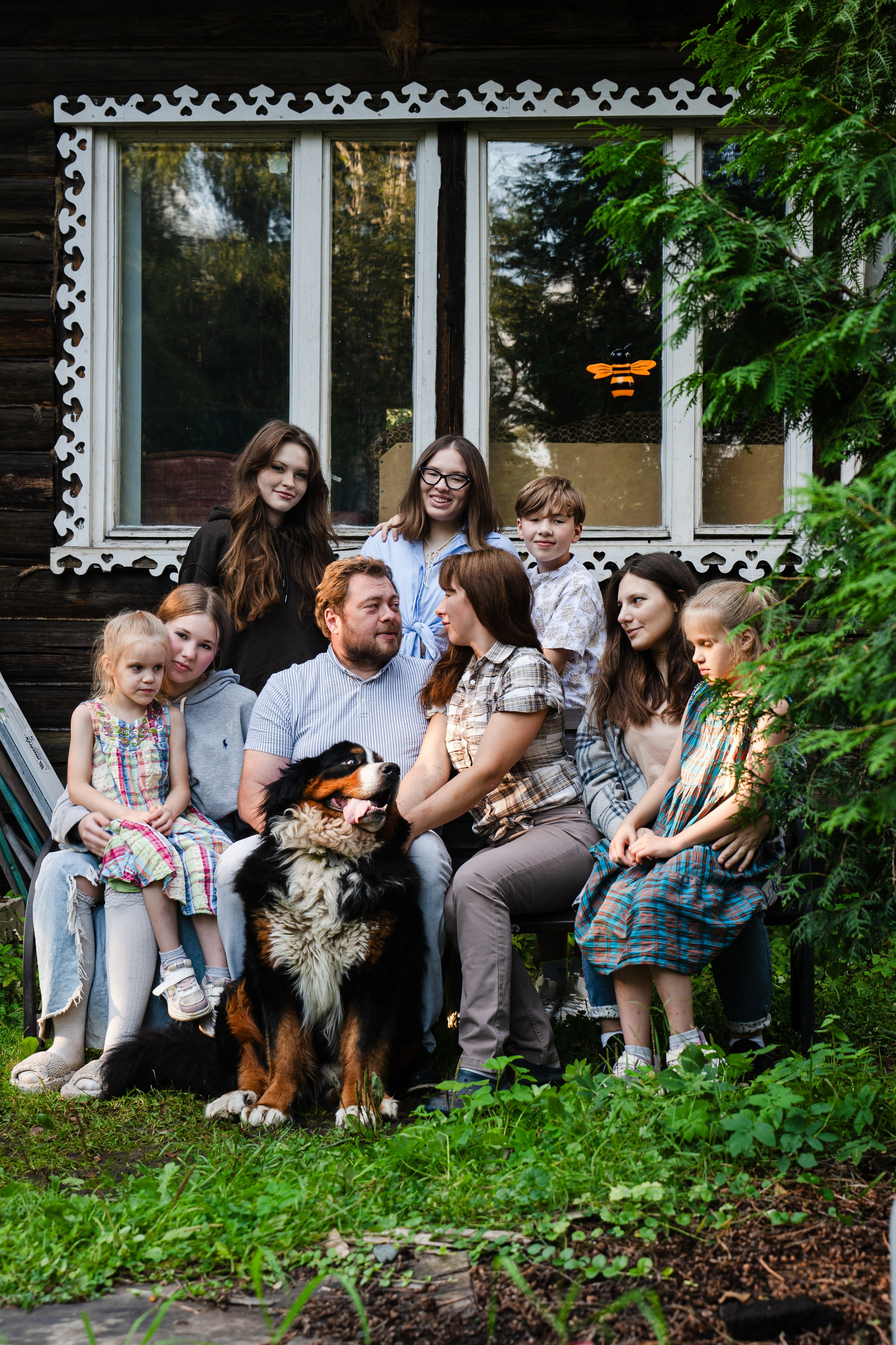 Фотосъемка многодетной семьи дома