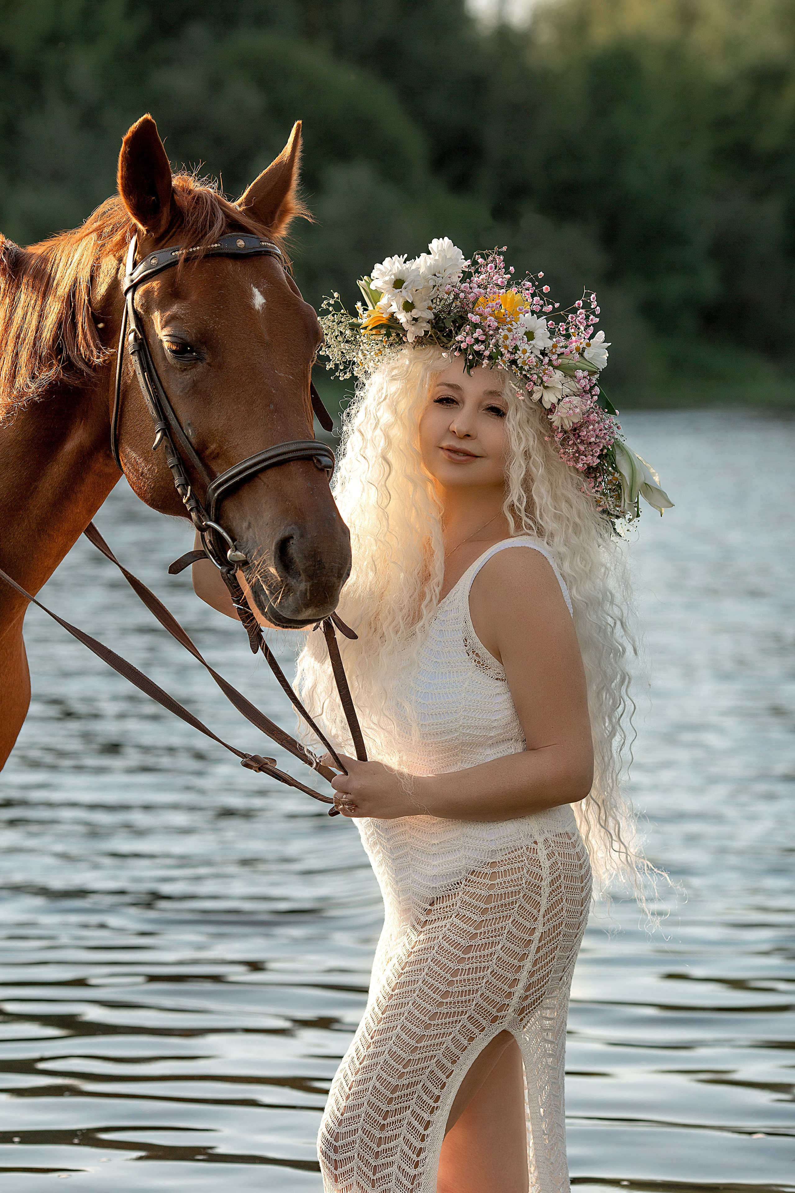 Олена и Алтан. Фотосессия с лошадьми в Нижнем Новгороде