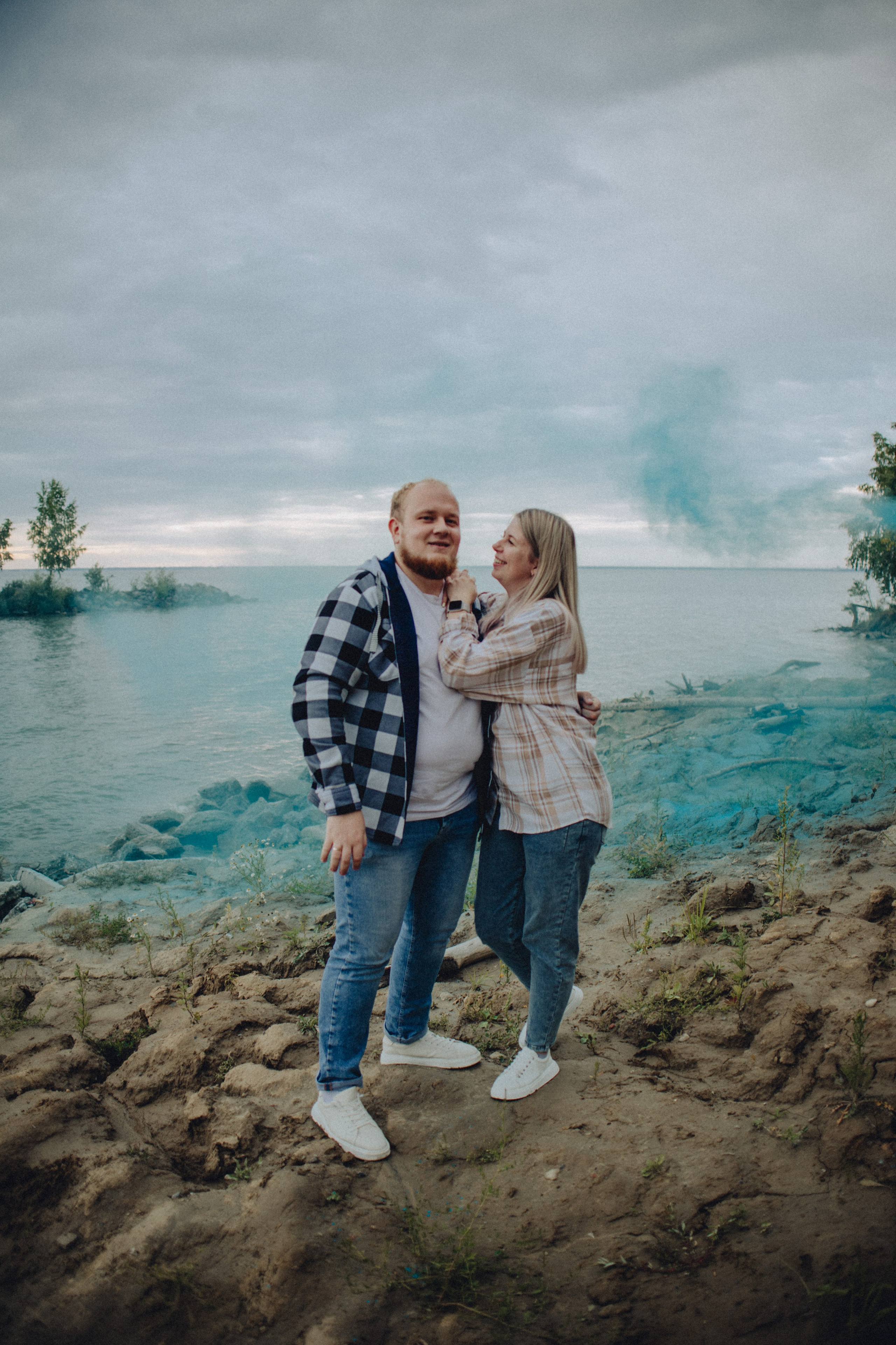 Для Ники | гендер-пати на берегу 🩷💙. Портретный фотограф в Новосибирске