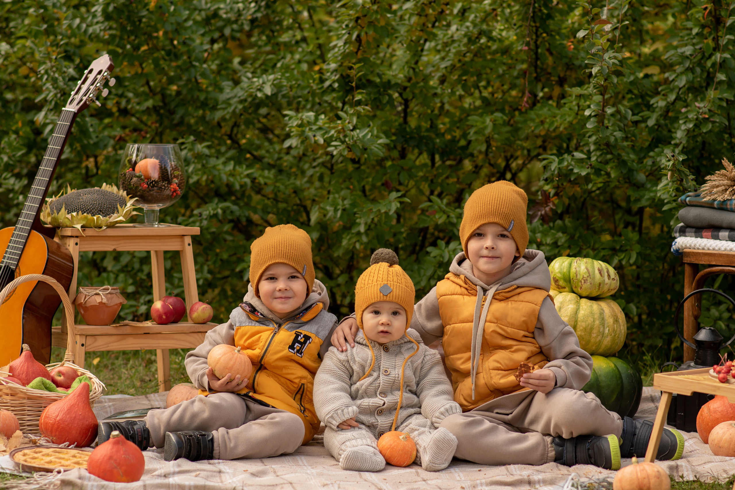 Даша, Слава, Захар и Марк. Семейный и детский фотограф Оля в Тюмени