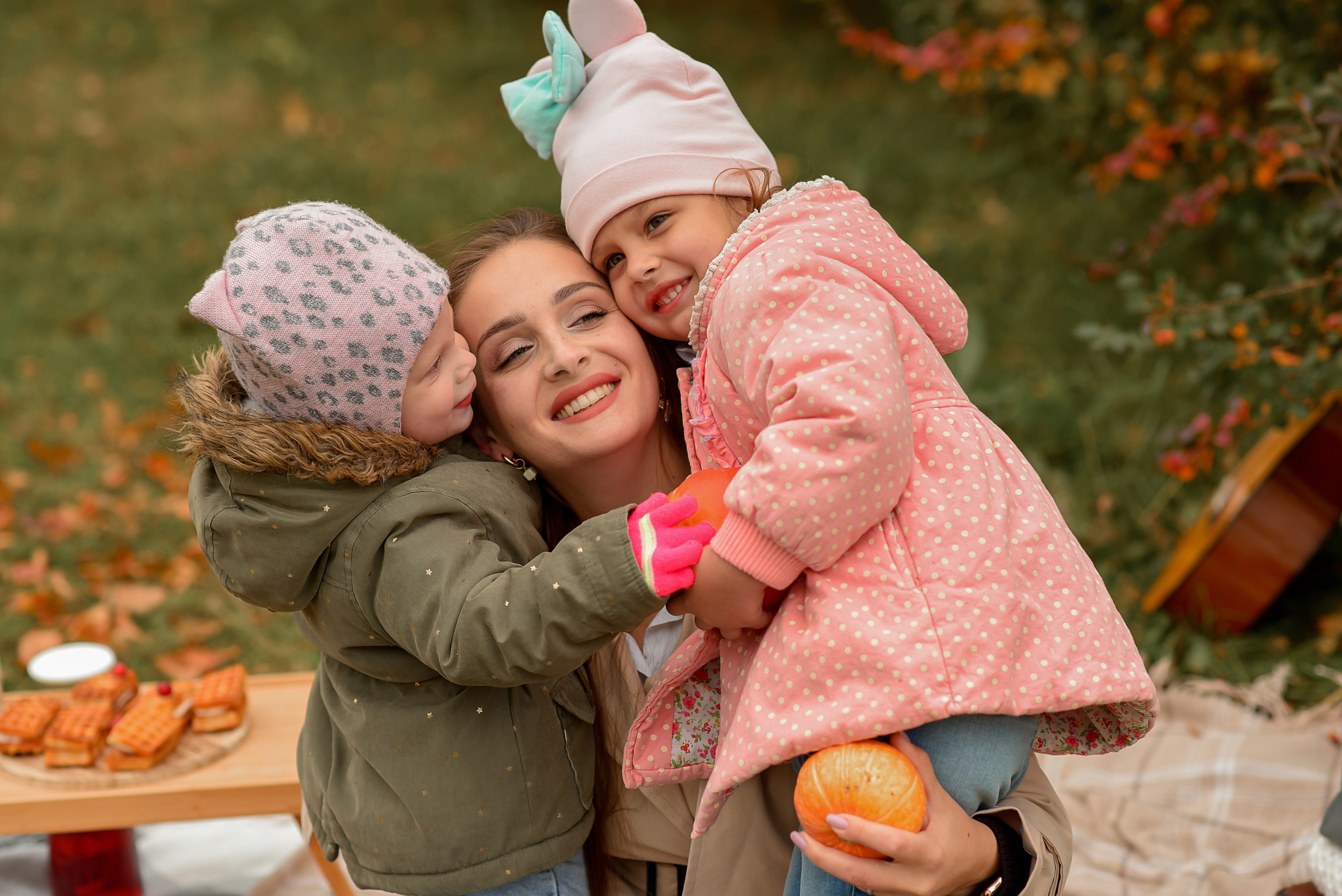 Фотопроект с тыквами для Тимура, Алены, Дианы и Зарины. Семейный и детский фотограф Оля в Тюмени