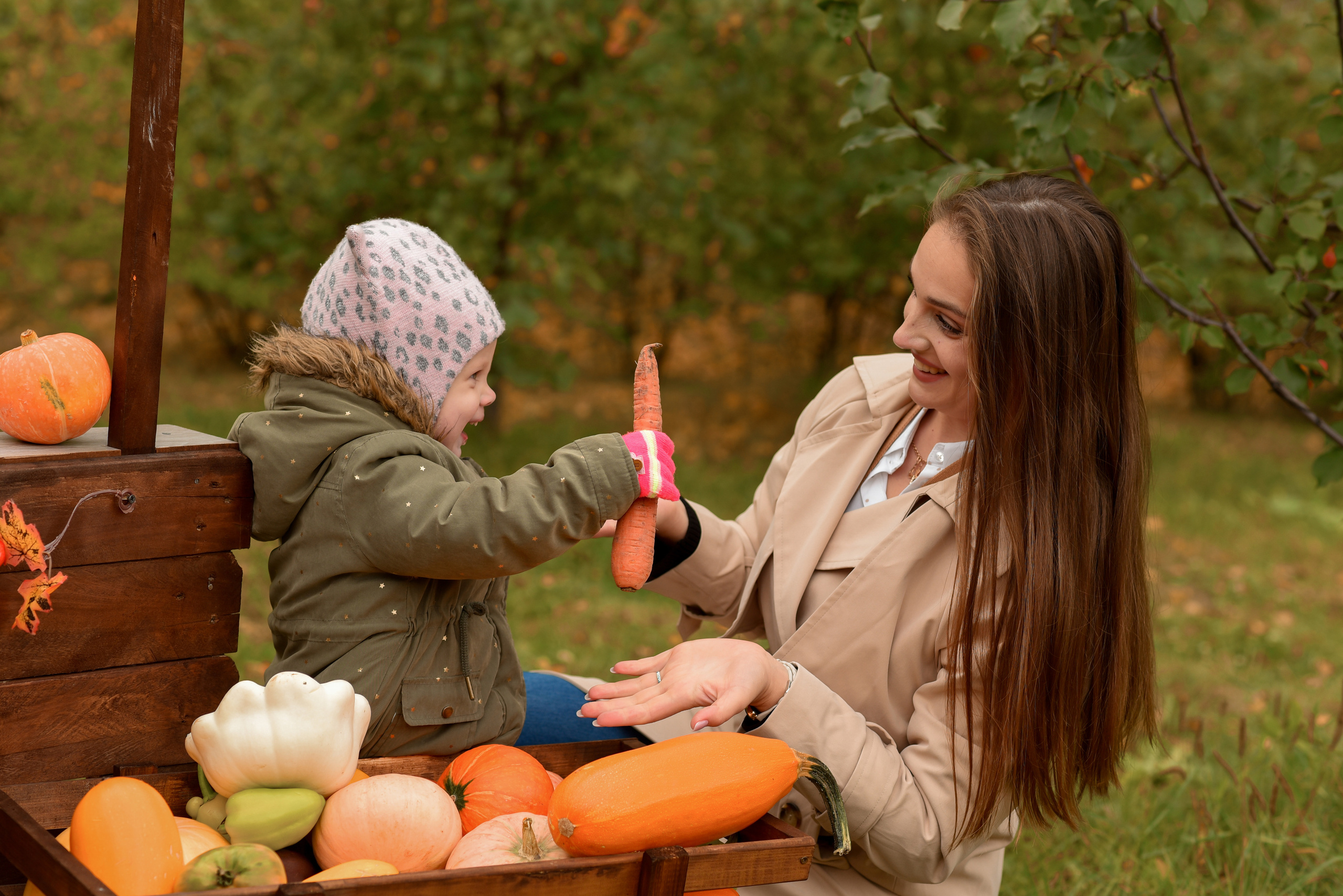 Фотопроект с тыквами для Тимура, Алены, Дианы и Зарины. Семейный и детский фотограф Оля в Тюмени