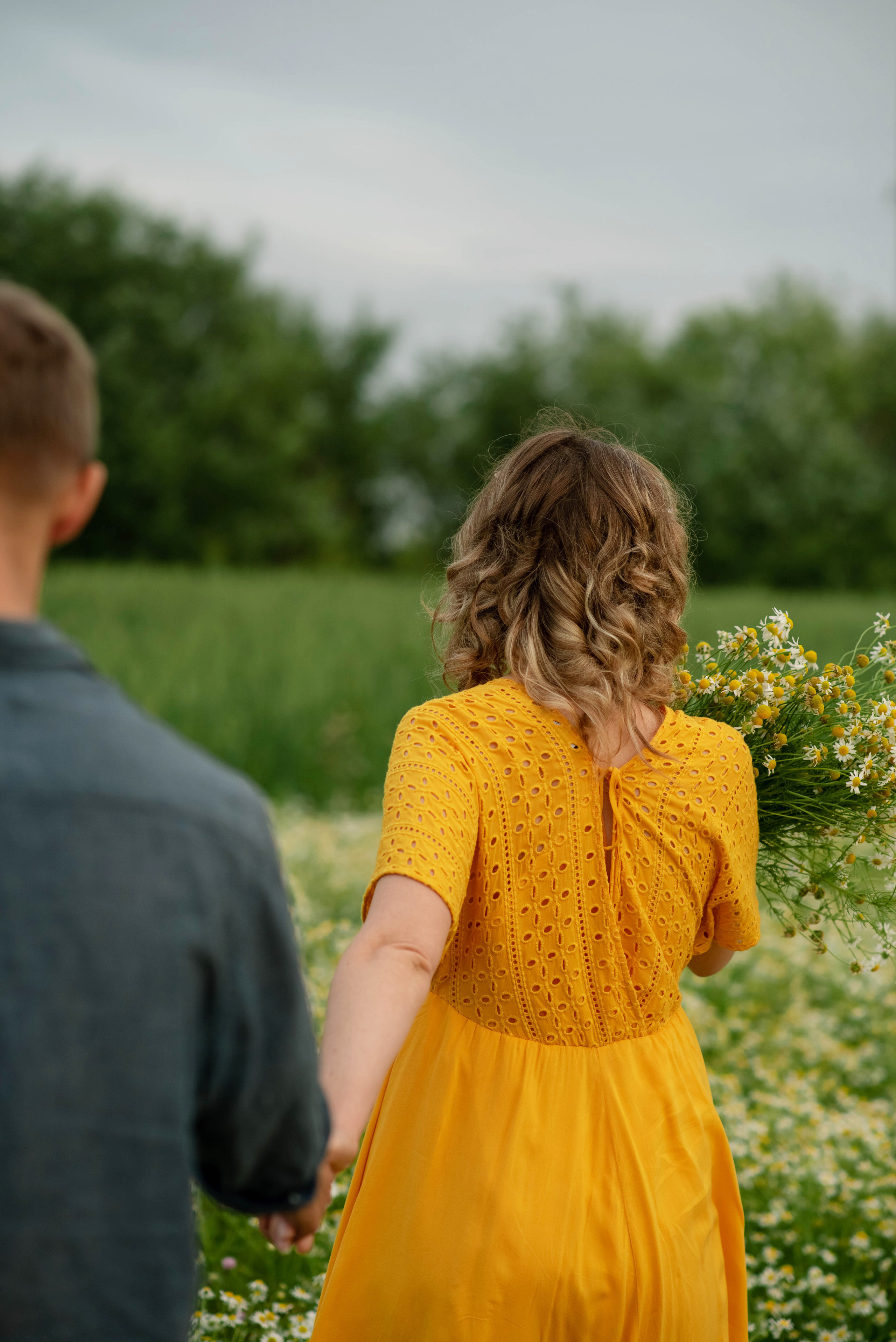 Миша, Настя и Рафаэль в ромашках. Семейный и детский фотограф Оля в Тюмени