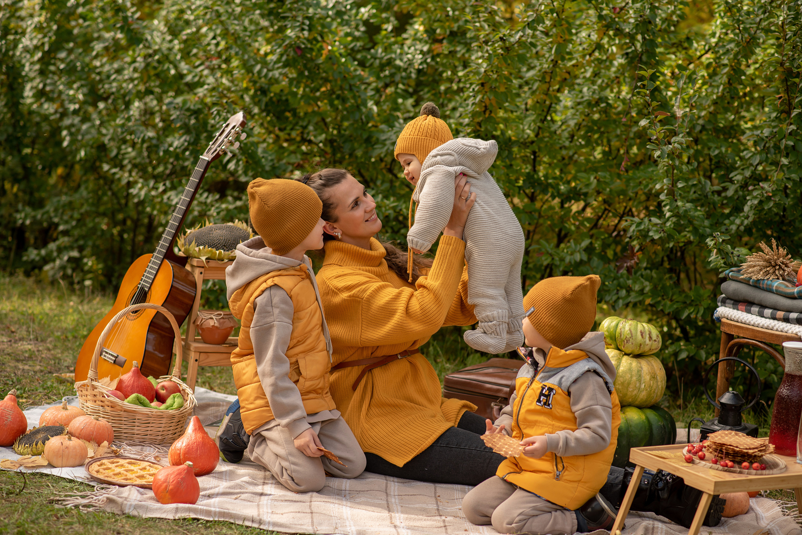 Даша, Слава, Захар и Марк. Семейный и детский фотограф Оля в Тюмени