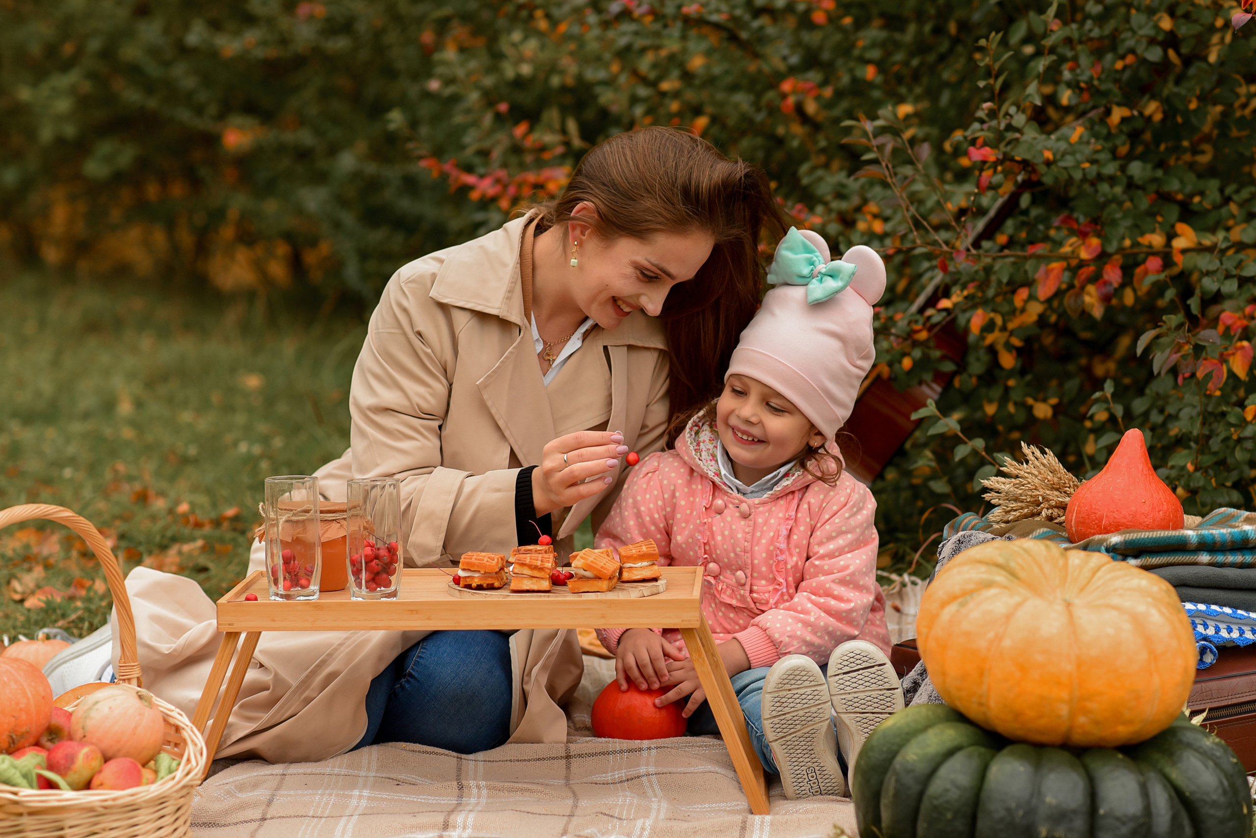Фотопроект с тыквами для Тимура, Алены, Дианы и Зарины. Семейный и детский фотограф Оля в Тюмени