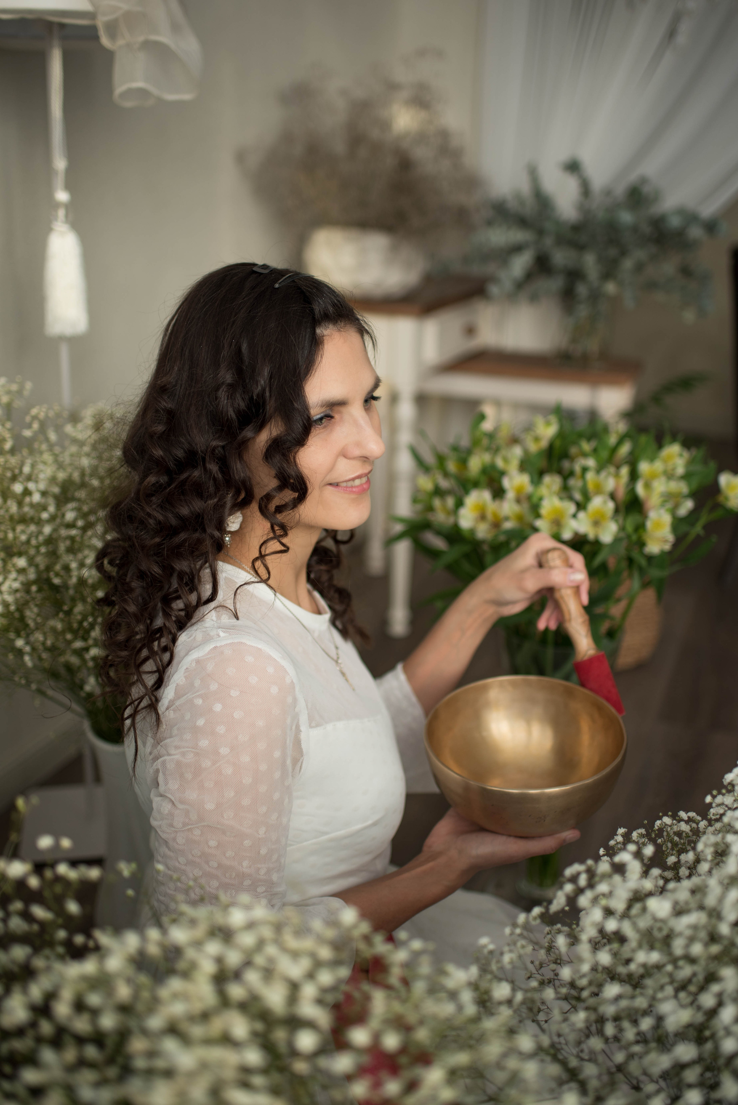 Лилия и ее звуковая чаша. Семейный и детский фотограф Оля в Тюмени