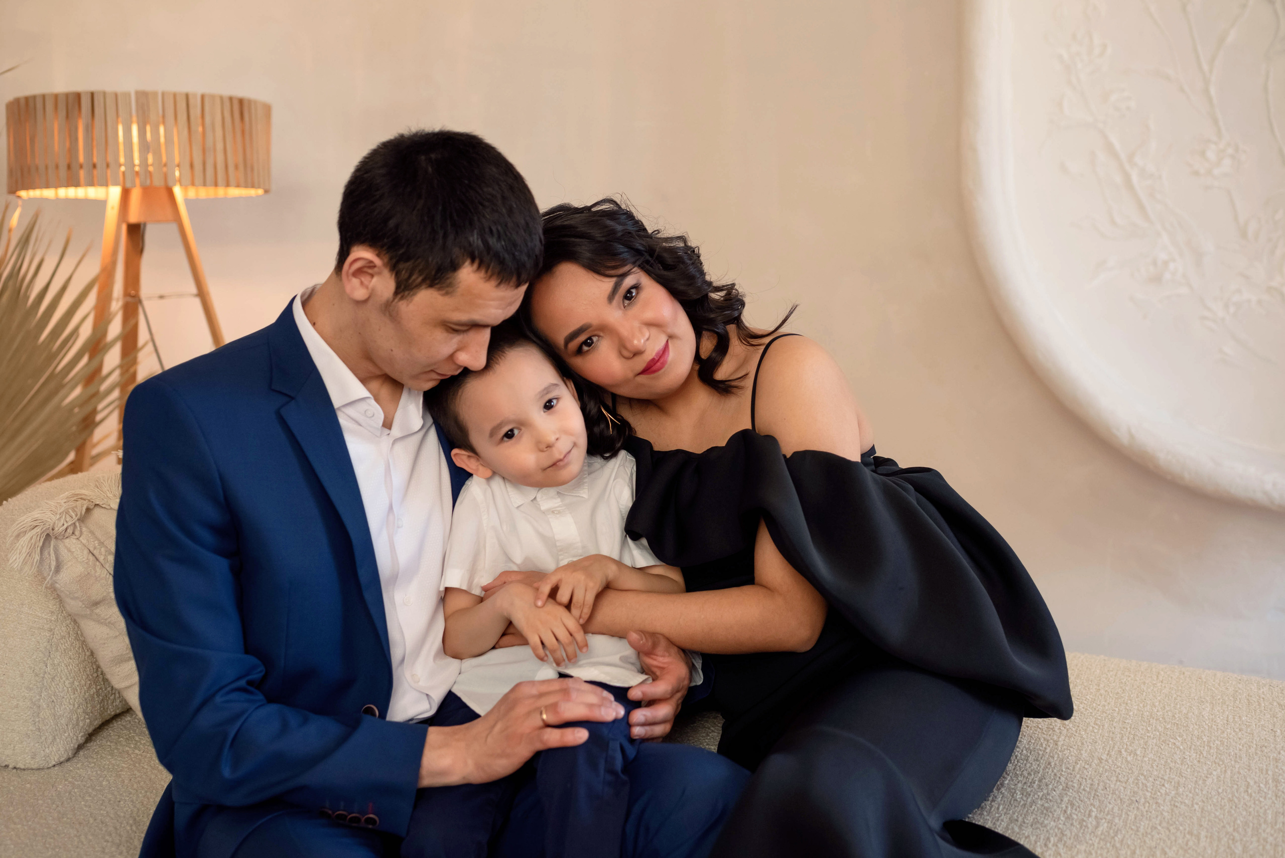 Азат, Диана и Артем в студии. Семейный и детский фотограф Оля в Тюмени