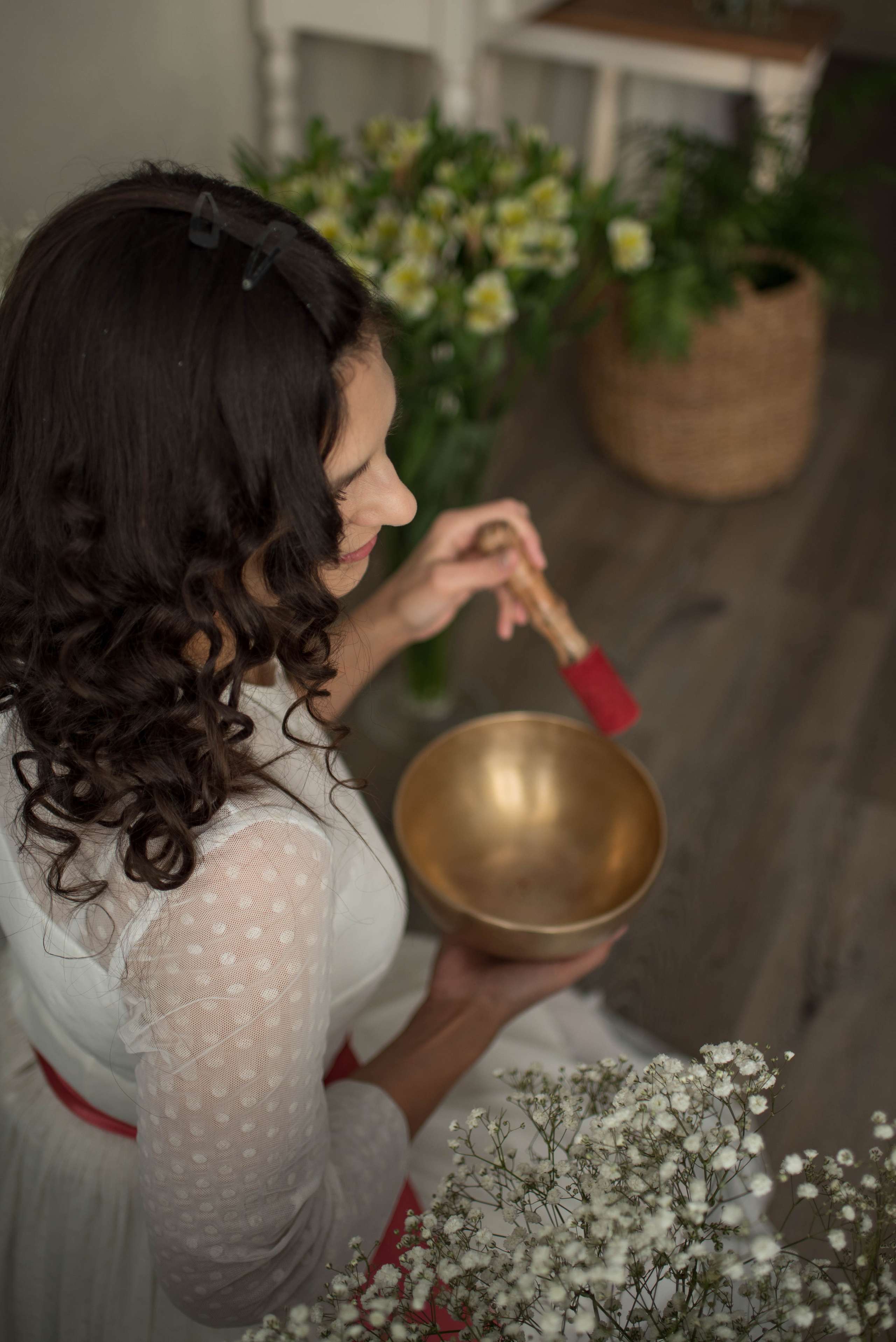 Лилия и ее звуковая чаша. Семейный и детский фотограф Оля в Тюмени