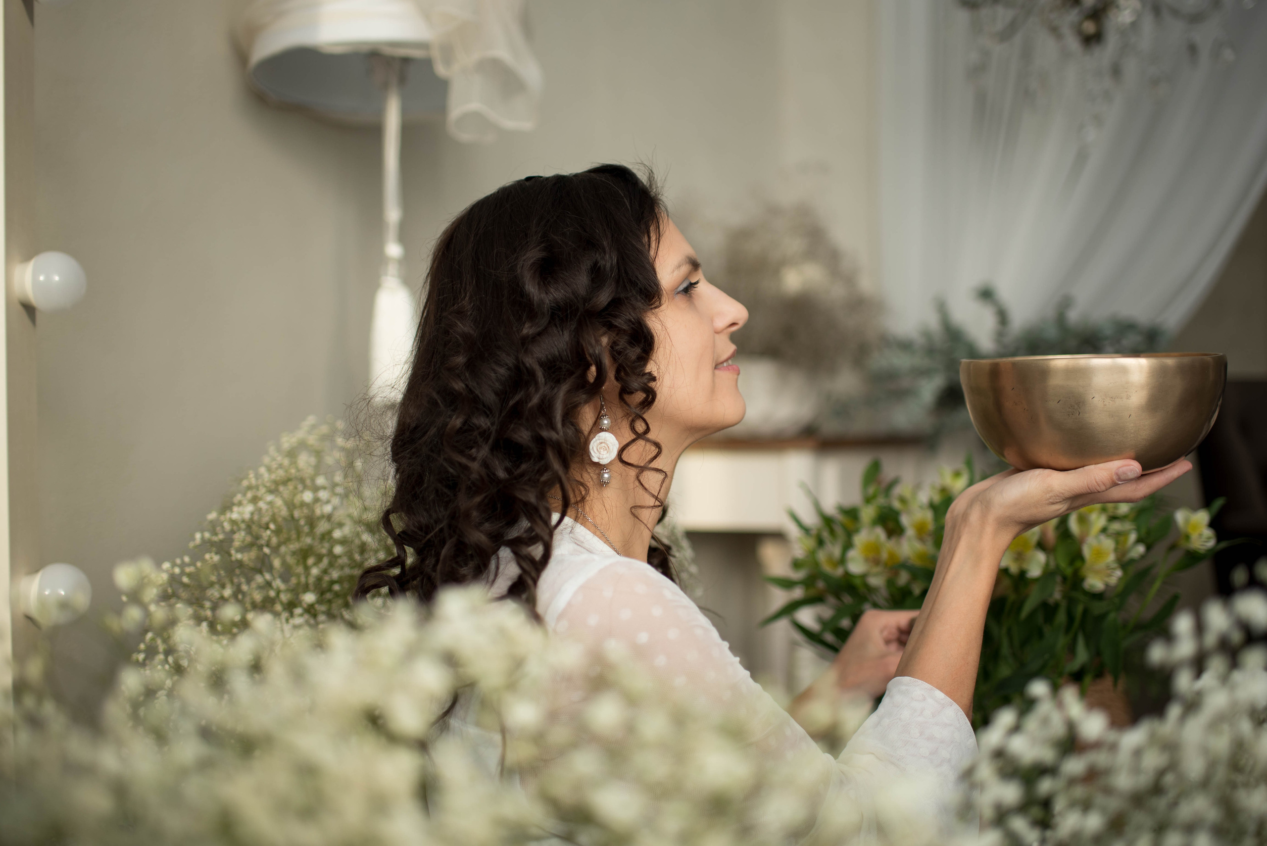 Лилия и ее звуковая чаша. Семейный и детский фотограф Оля в Тюмени