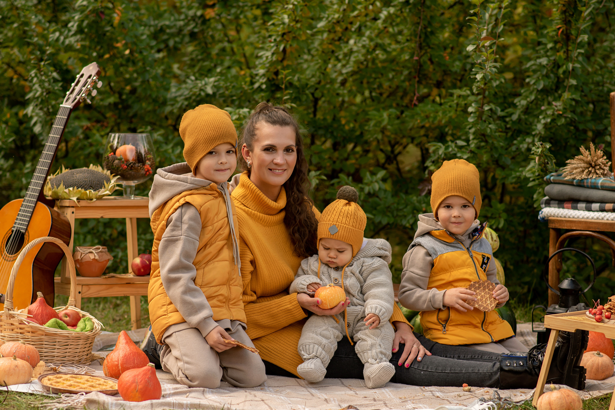 Даша, Слава, Захар и Марк. Семейный и детский фотограф Оля в Тюмени