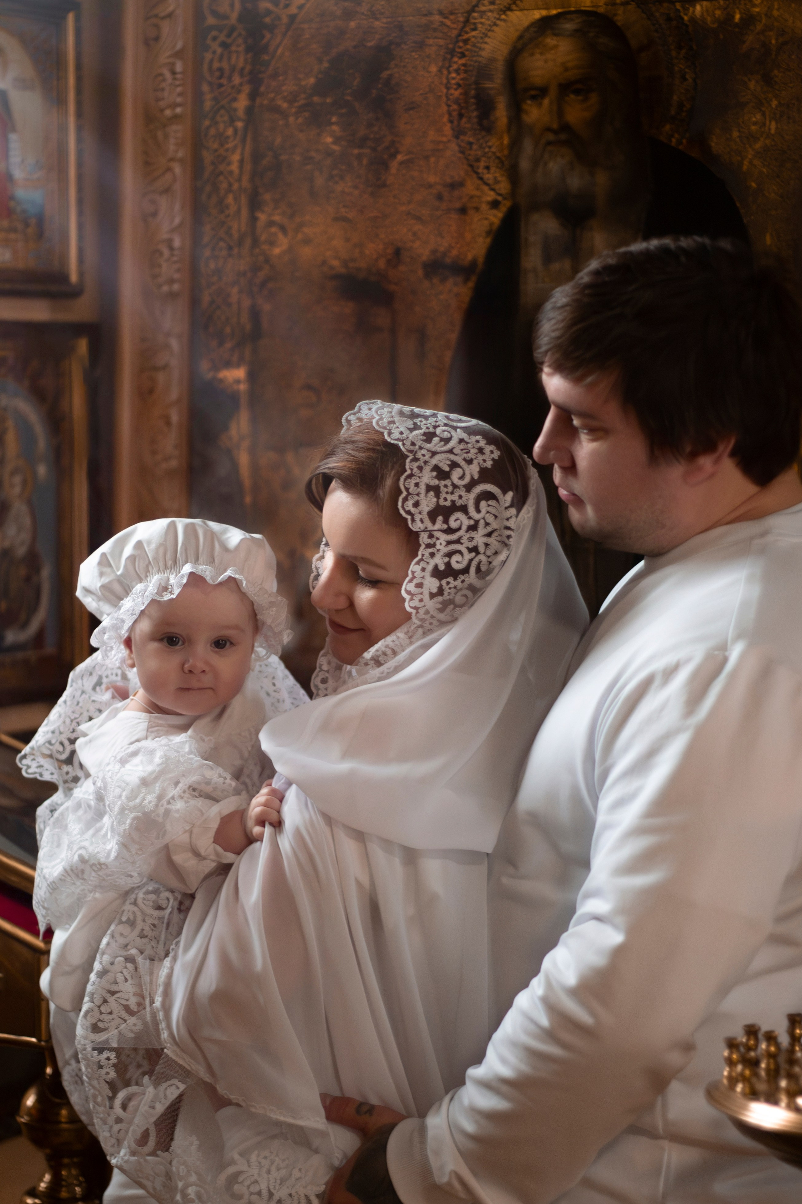 Таинство крещения, Крещение в Бологое, Крещение, платок на крещение. Свадебный и семейный фотограф Бологое Тверь — Ninel
