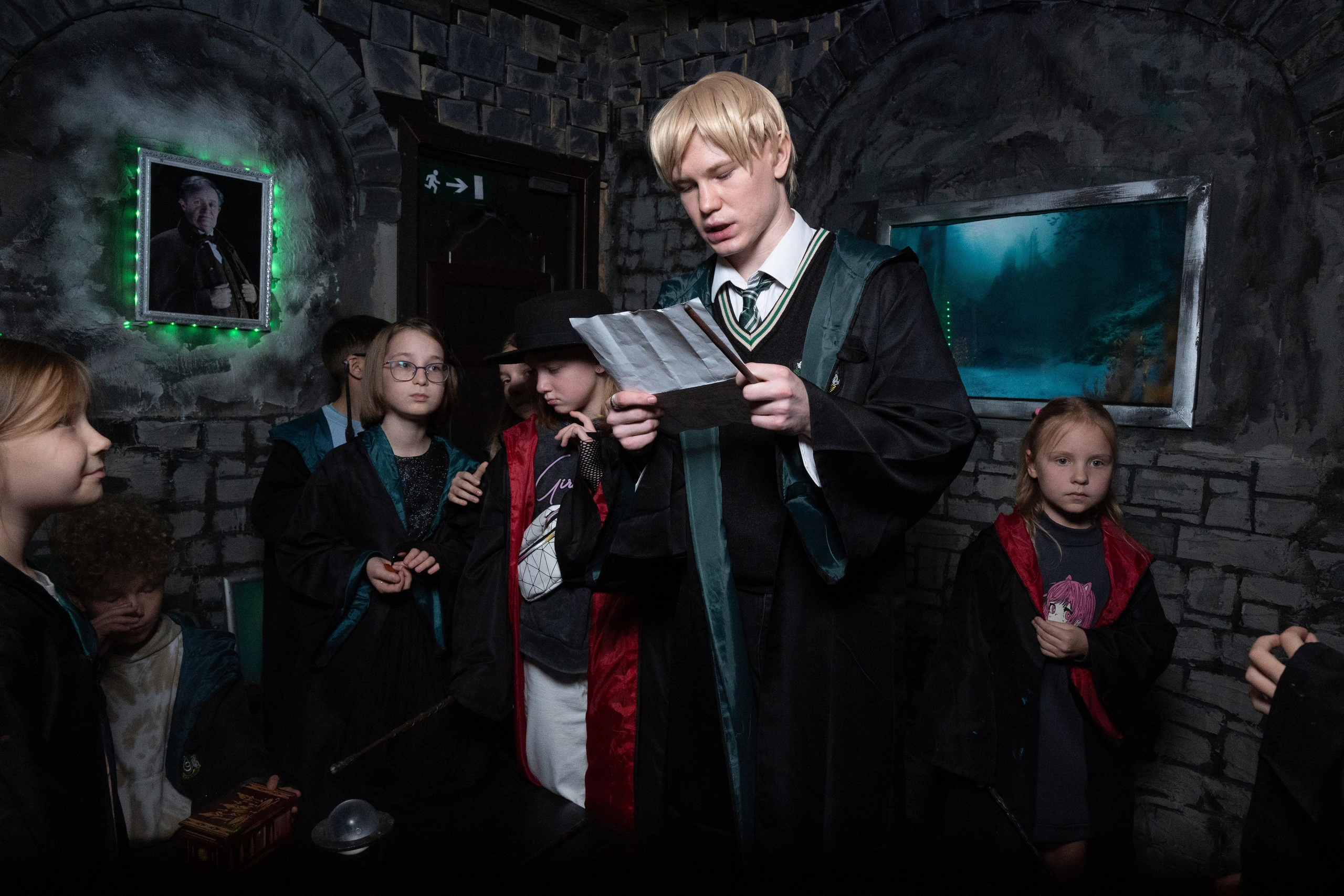 День рождения ребенка в «Подземелье Слизерин». Фотограф мероприятий в Москве
