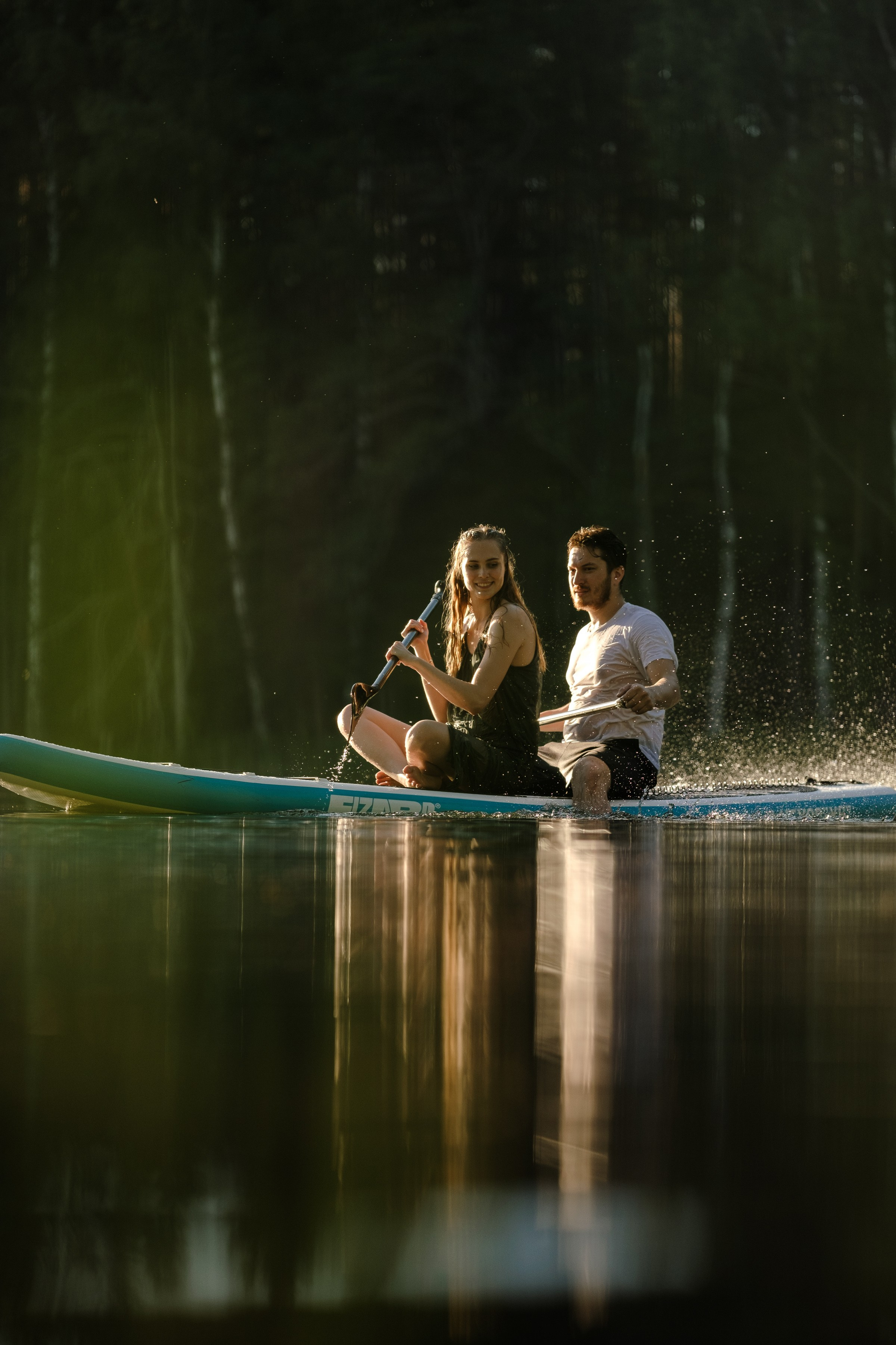 Петя и Лина, на сапах. Интерьерный фотограф и видеограф в Санкт-Петербурге Вадим Балбашевский