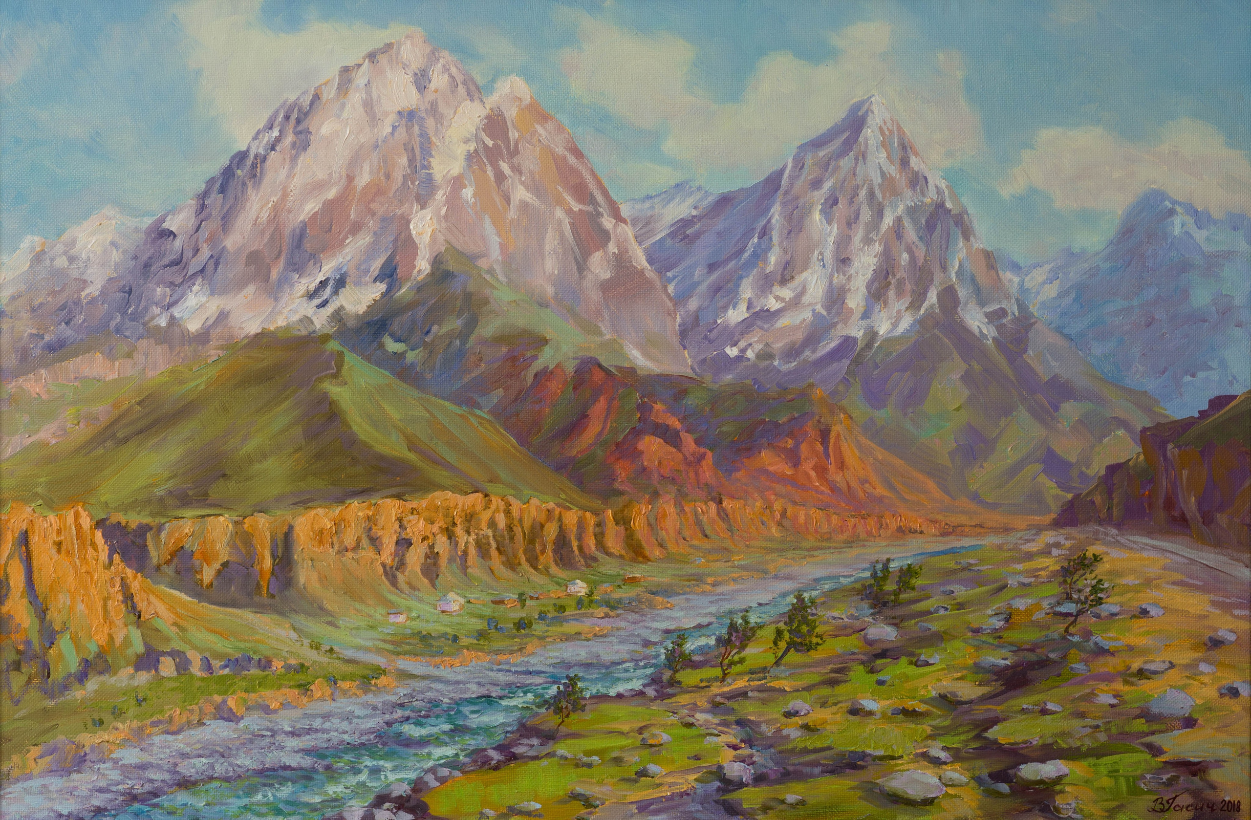 Памир, Тянь-Шань. Художник Василий Гасич