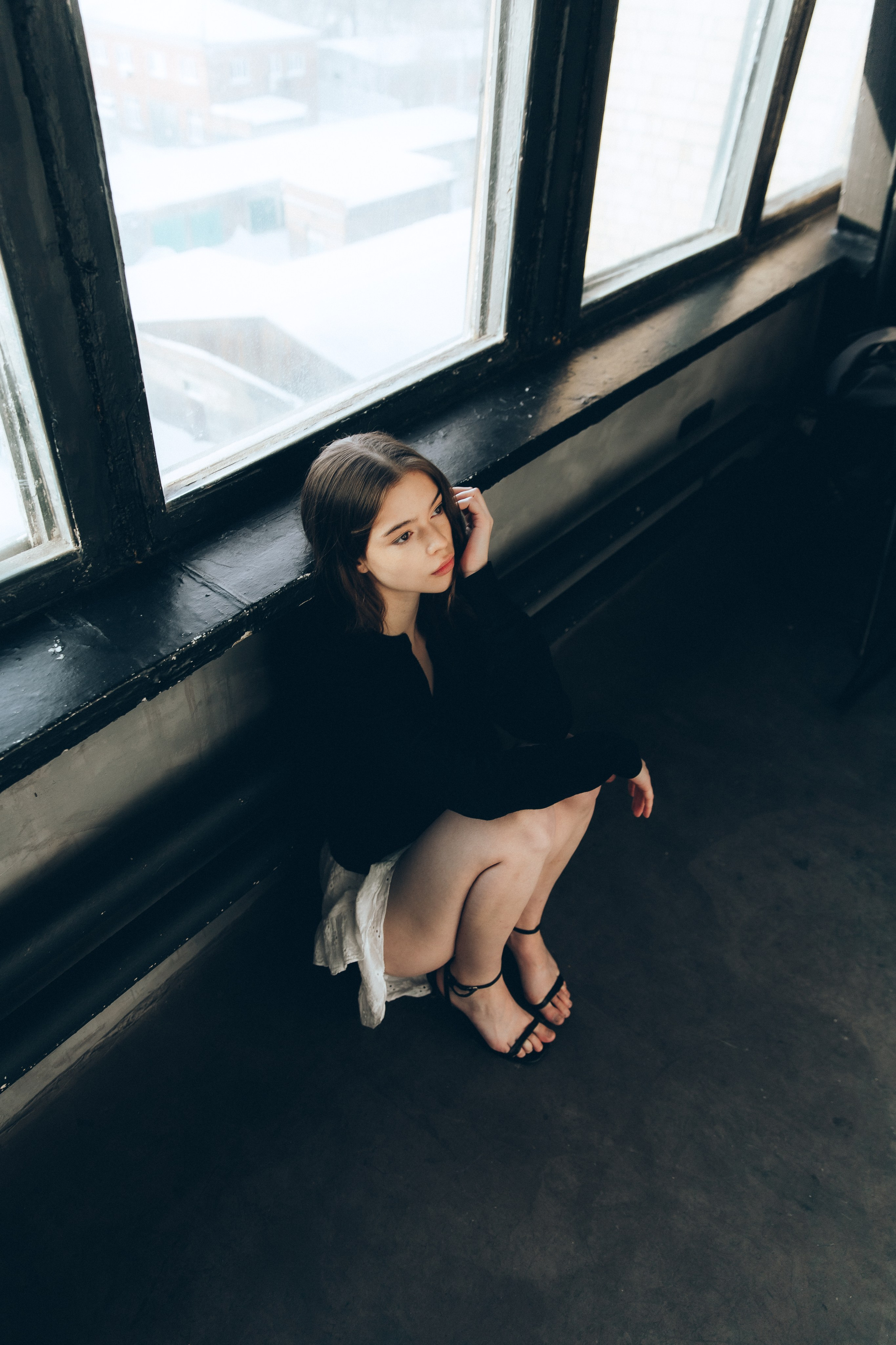 Модельная съёмка в студии для агентства, Красноярск