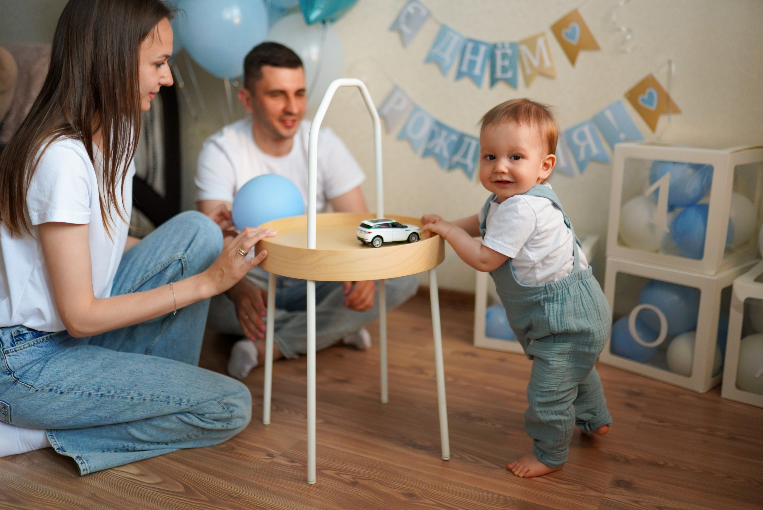 Домашний праздник на 1 годик. Семейный фотограф Москва Путилково Гуляшова Екатерина