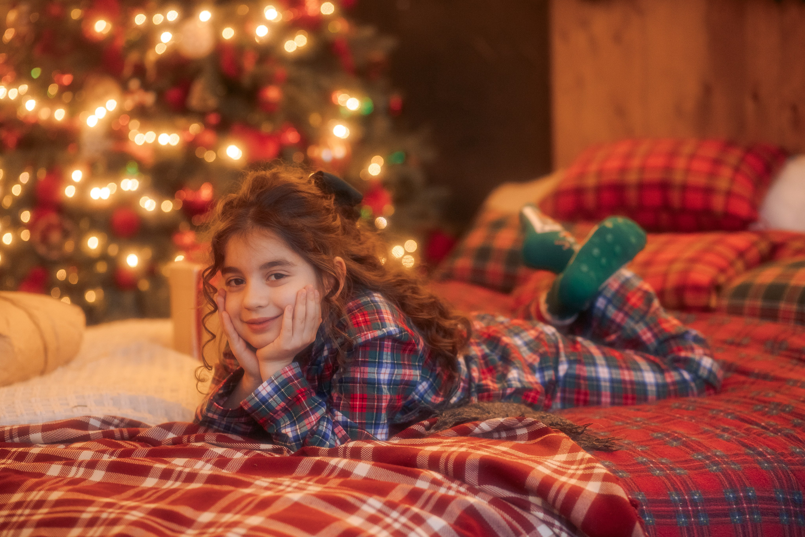 Семейная фотосессия к новому году в фотостудии в Санкт-Петербурге. Фотограф в Санкт-Петербурге, Анна Скворцова