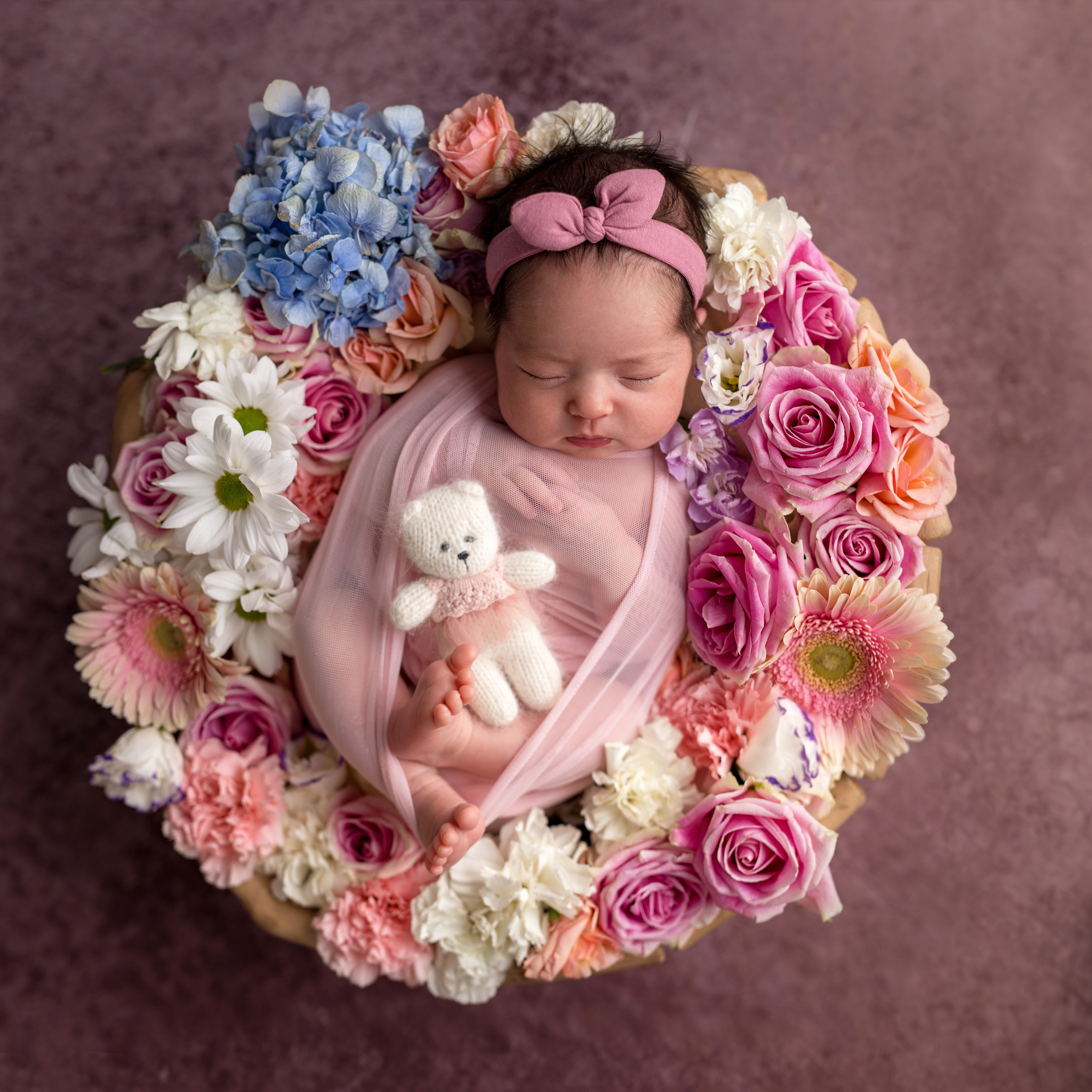 Newborn ДЕВОЧКИ. Фотограф новорожденных в Новосибирске