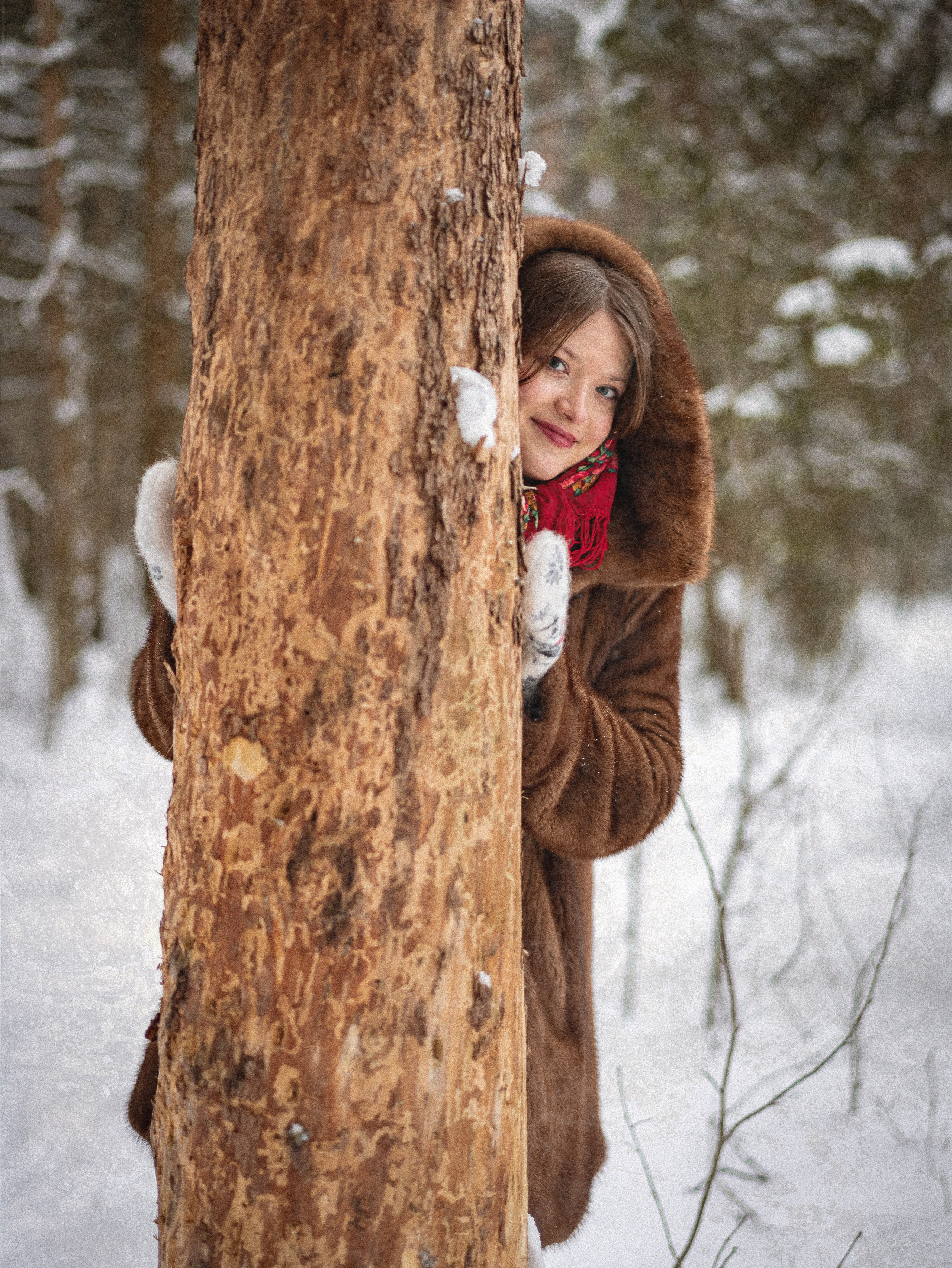 Ольга — фотосессия в зимнем стиле. Фотограф Москва