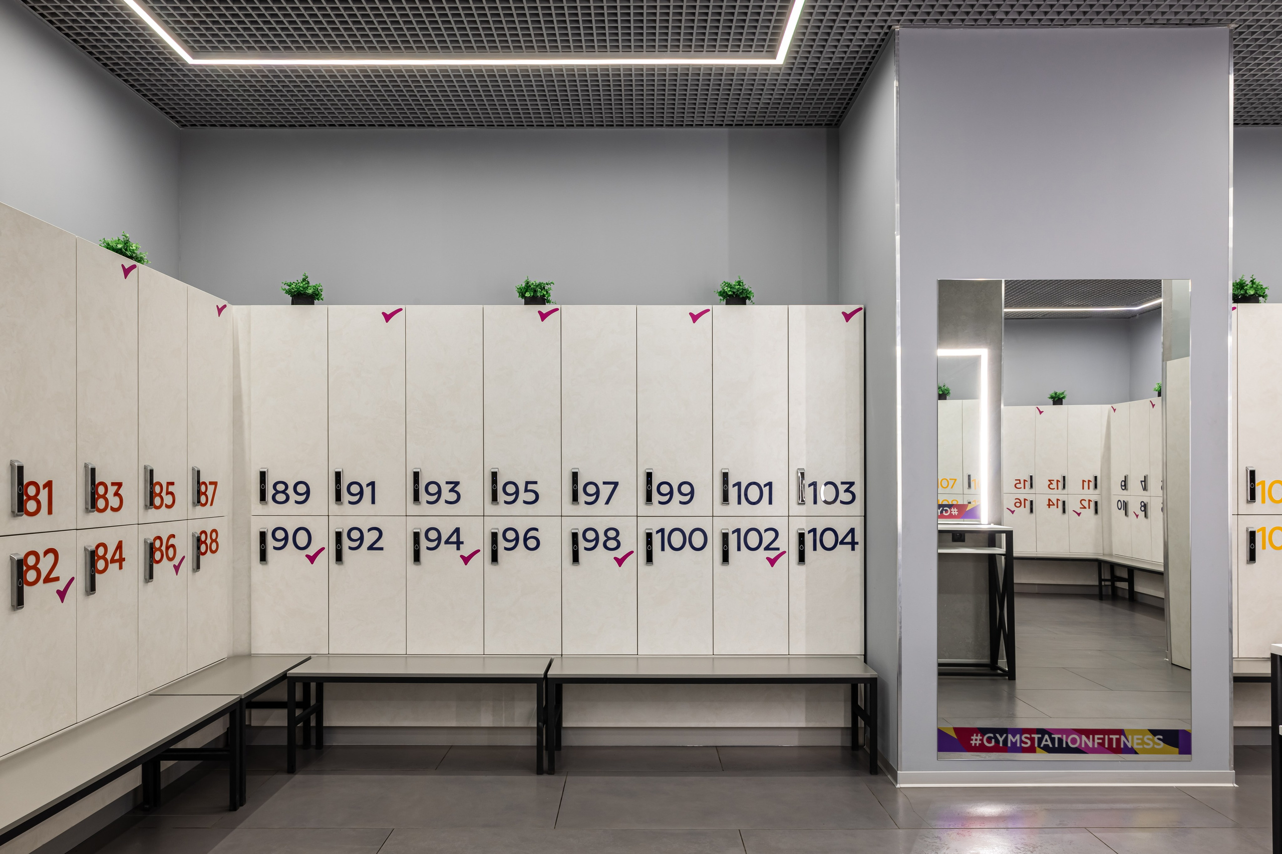 Фитнес-клуб Gym Station, г. Киров. Дизайнер Екатерина Рыблева. Иван Благушин. Интерьерный и архитектурный фотограф в Москве и Санкт-Петербурге