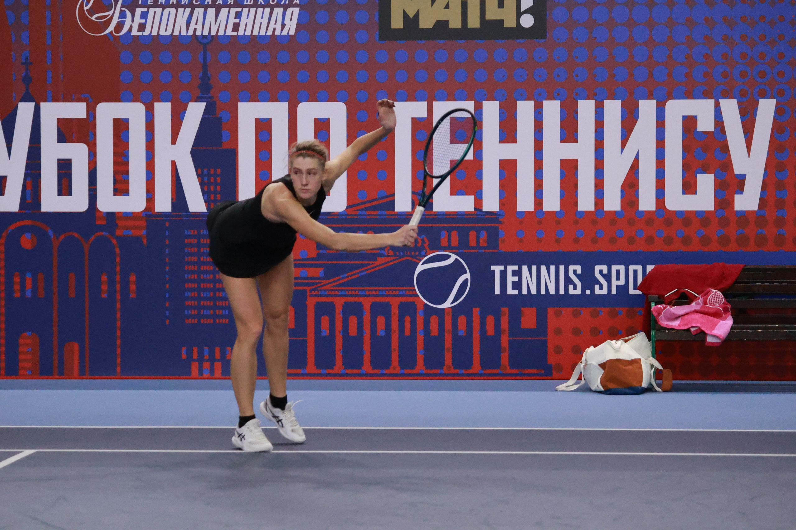 Открытый зимний кубок по теннису Winter Moscow Open 2025. Репортажный фотограф, спортивный фотограф в Москве и области