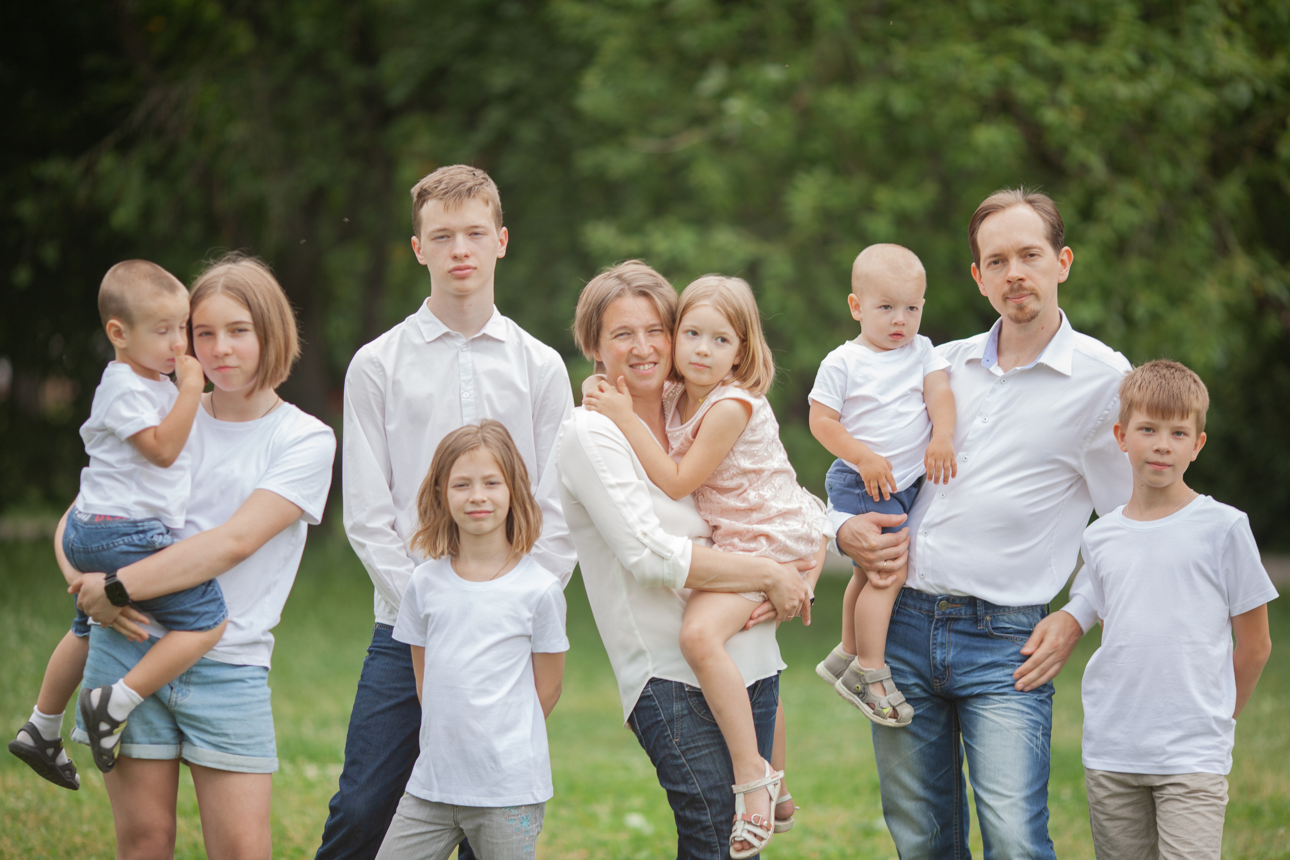 Анастасия с семьёй. Фотосессия новорожденных в Москве фотограф Савина Анастасия